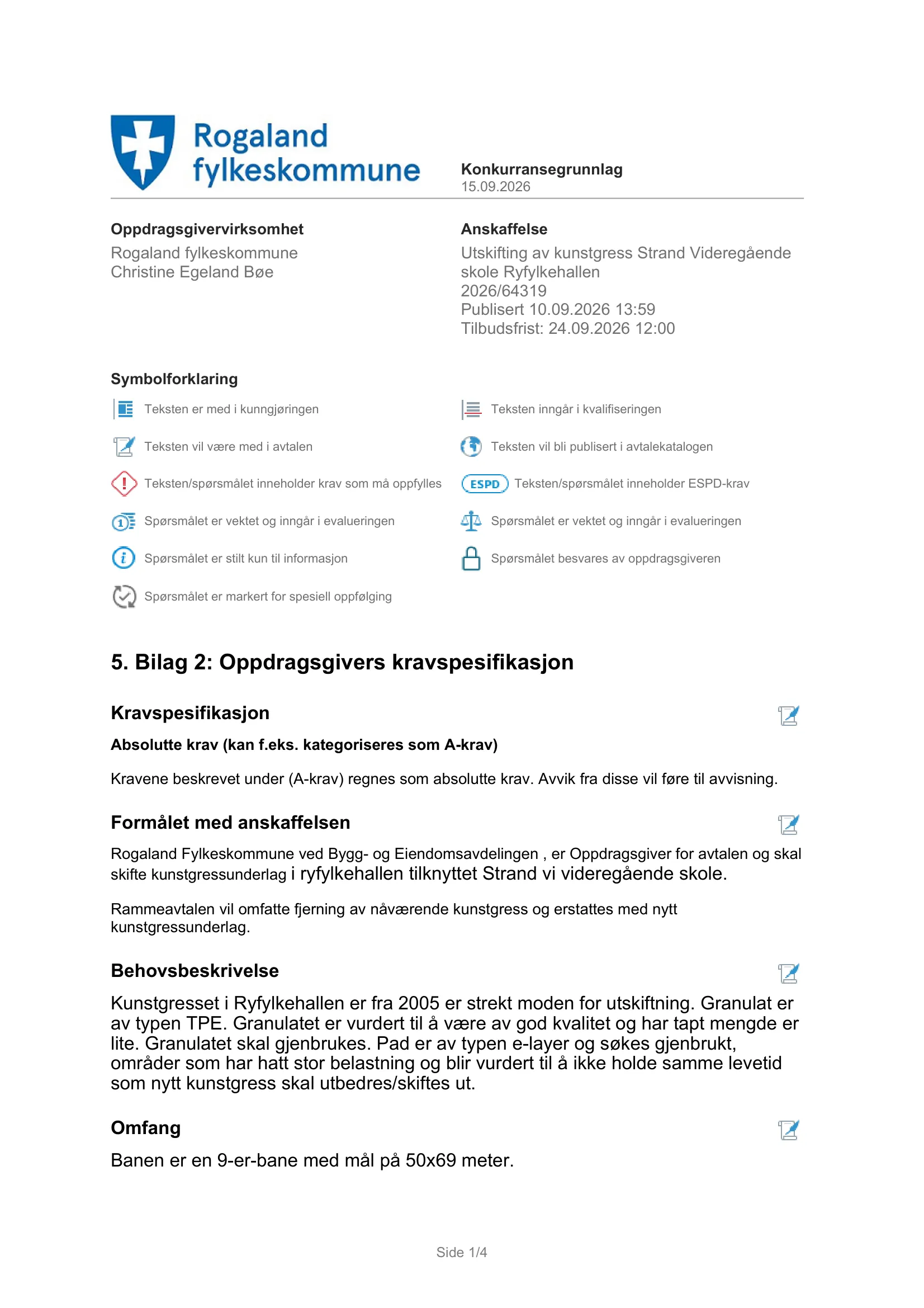 Kravspesifikasjon