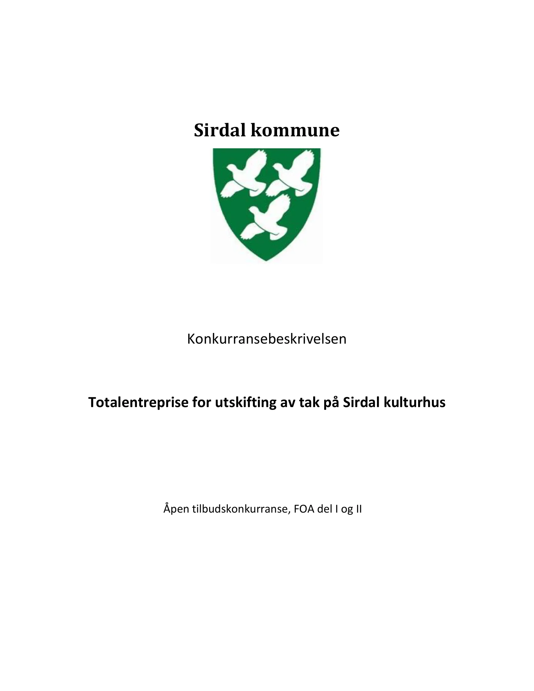 Konkurransebeskrivelse