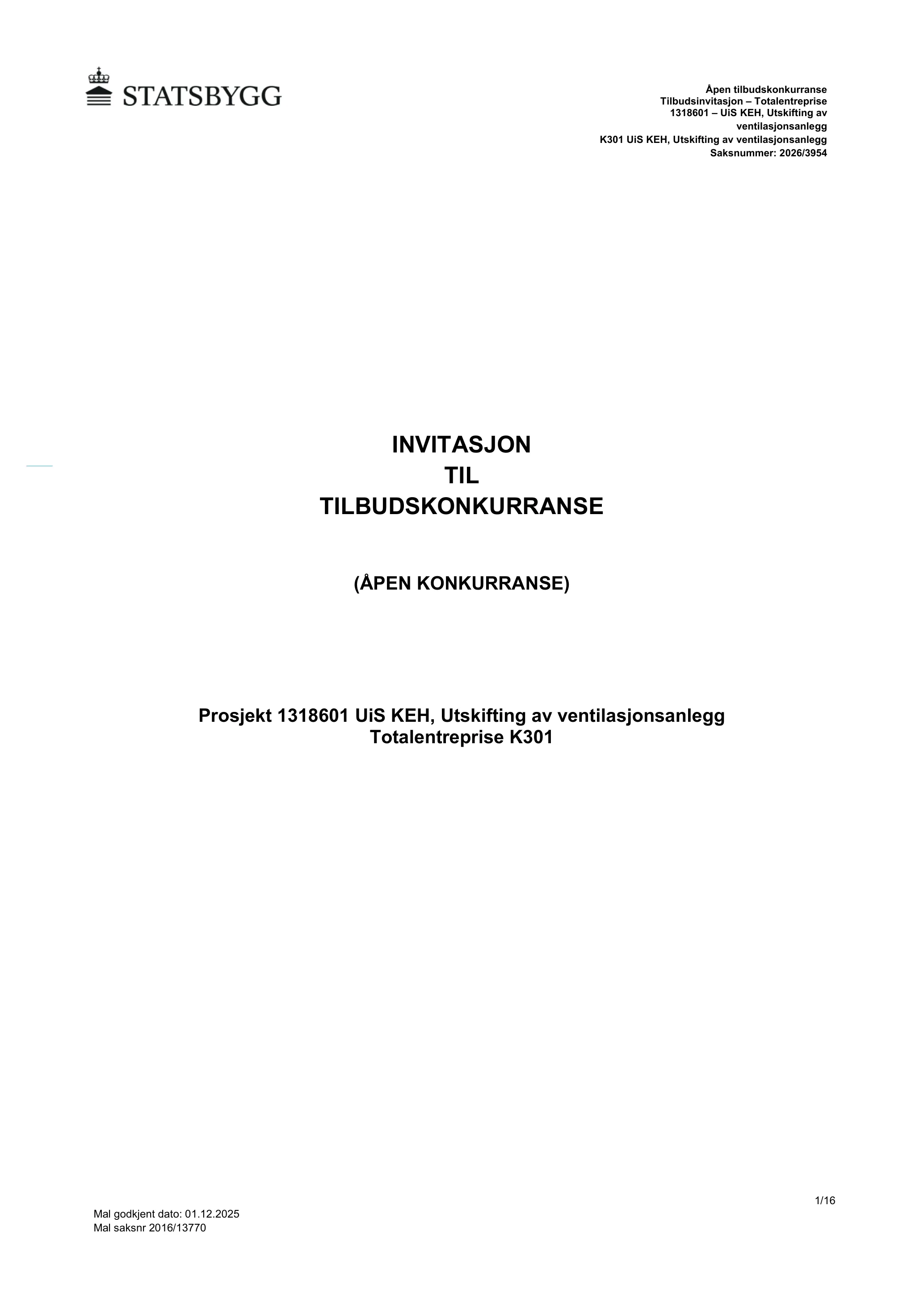 Konkurransebeskrivelse