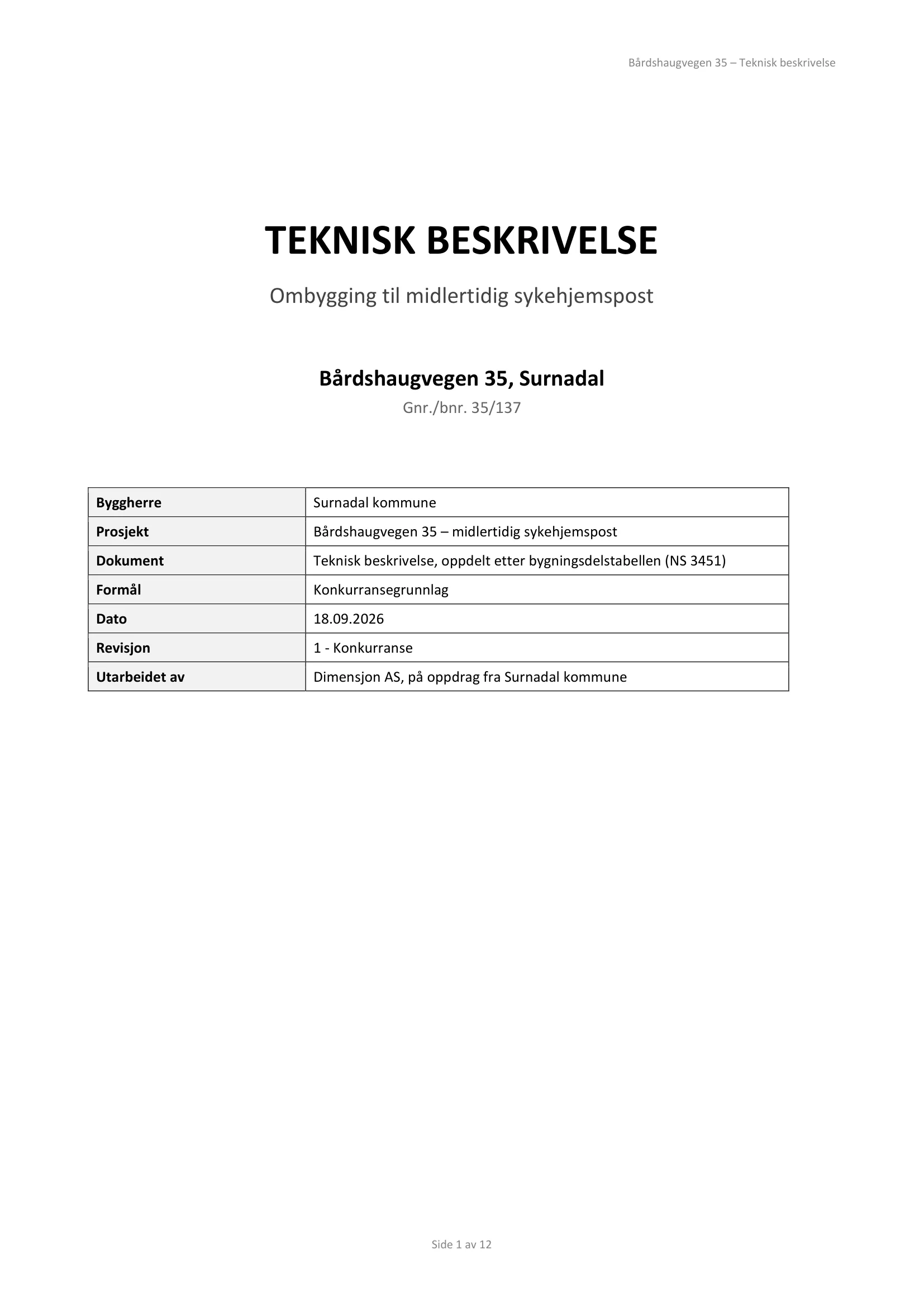 Kravspesifikasjon