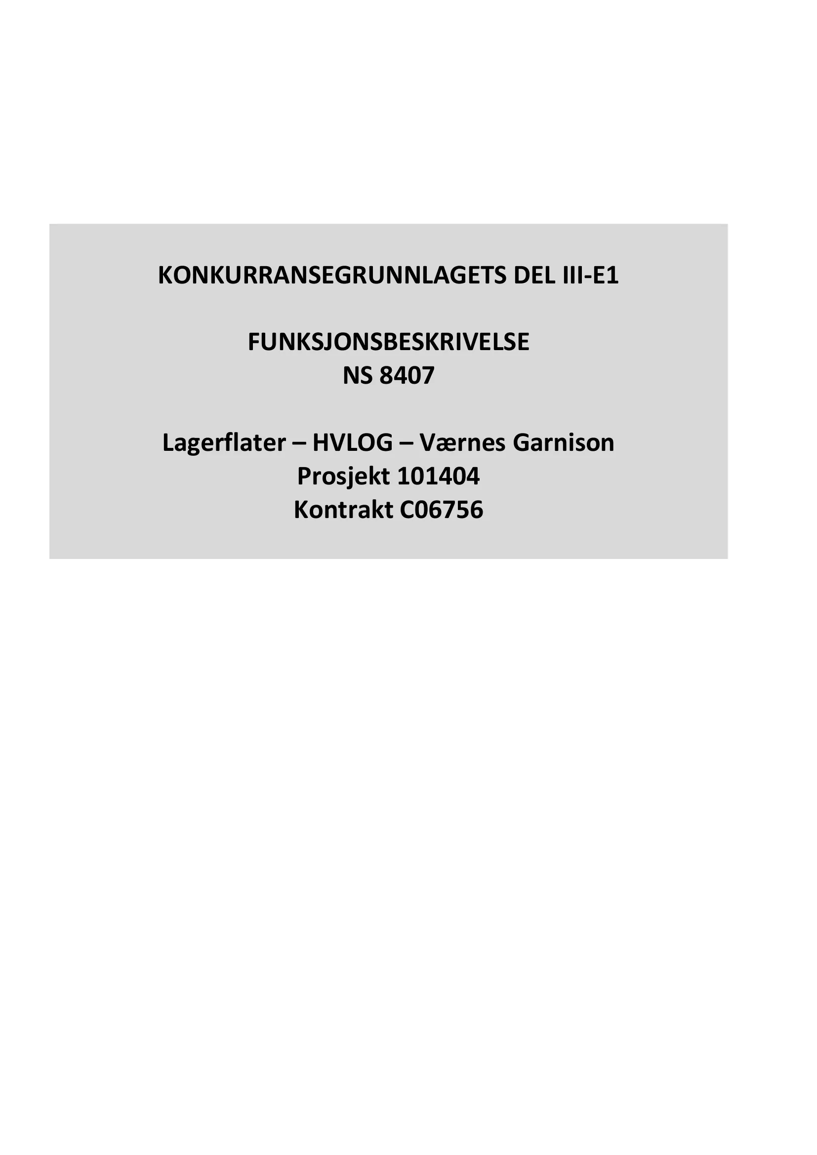 Kravspesifikasjon