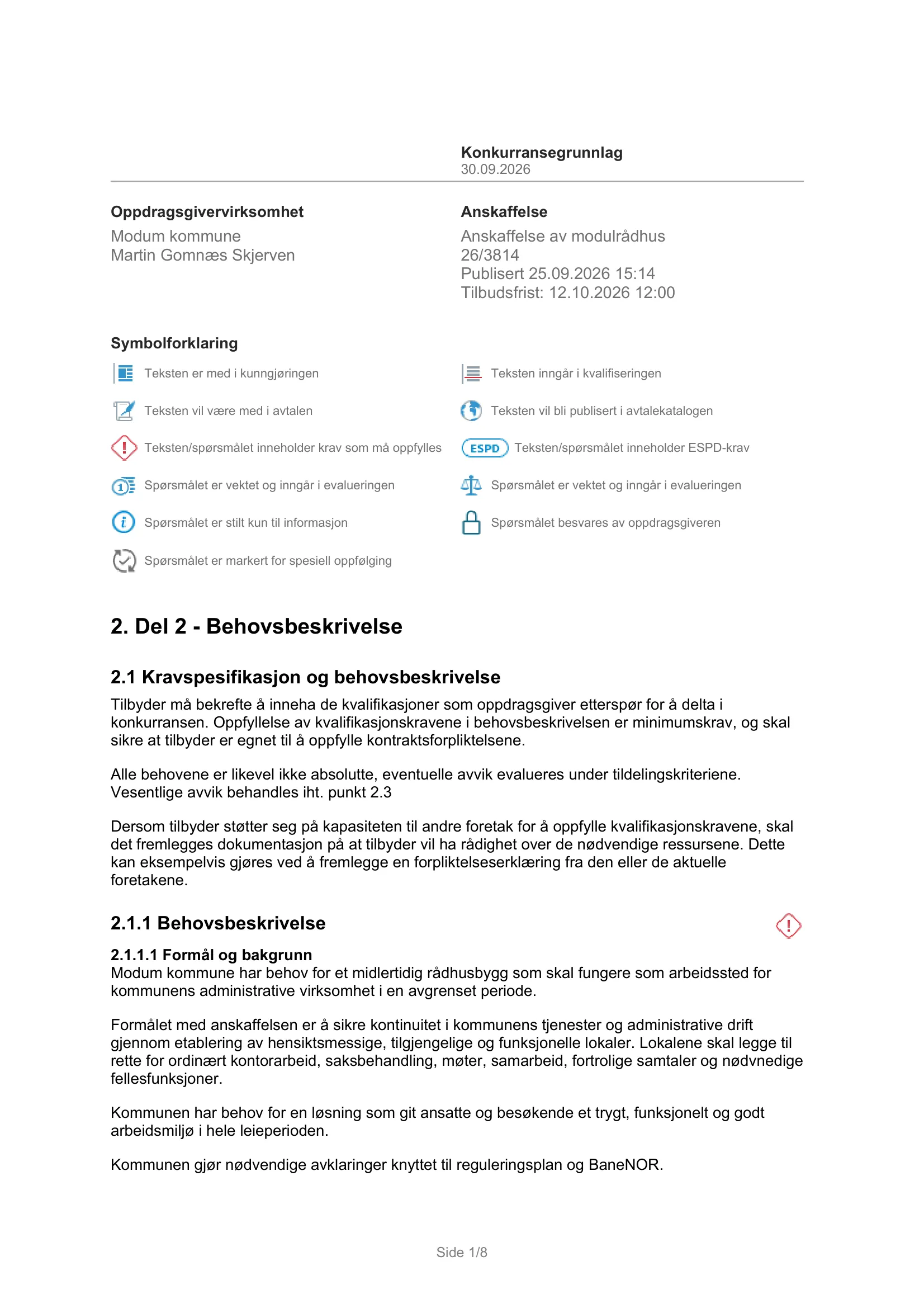 Kravspesifikasjon