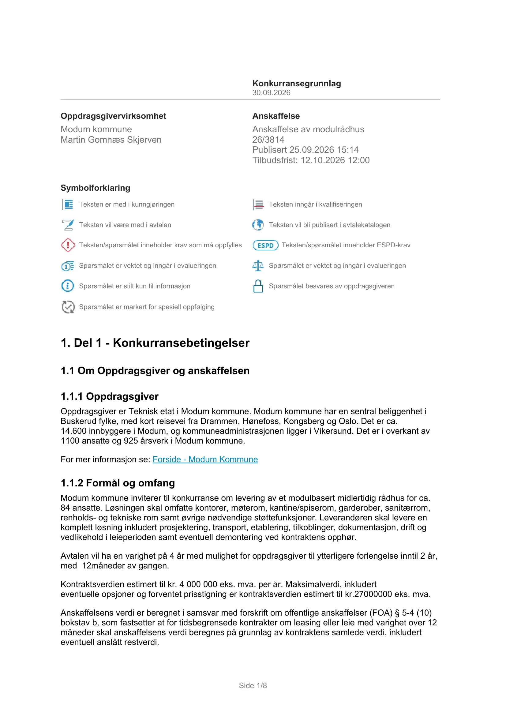 Konkurransebeskrivelse