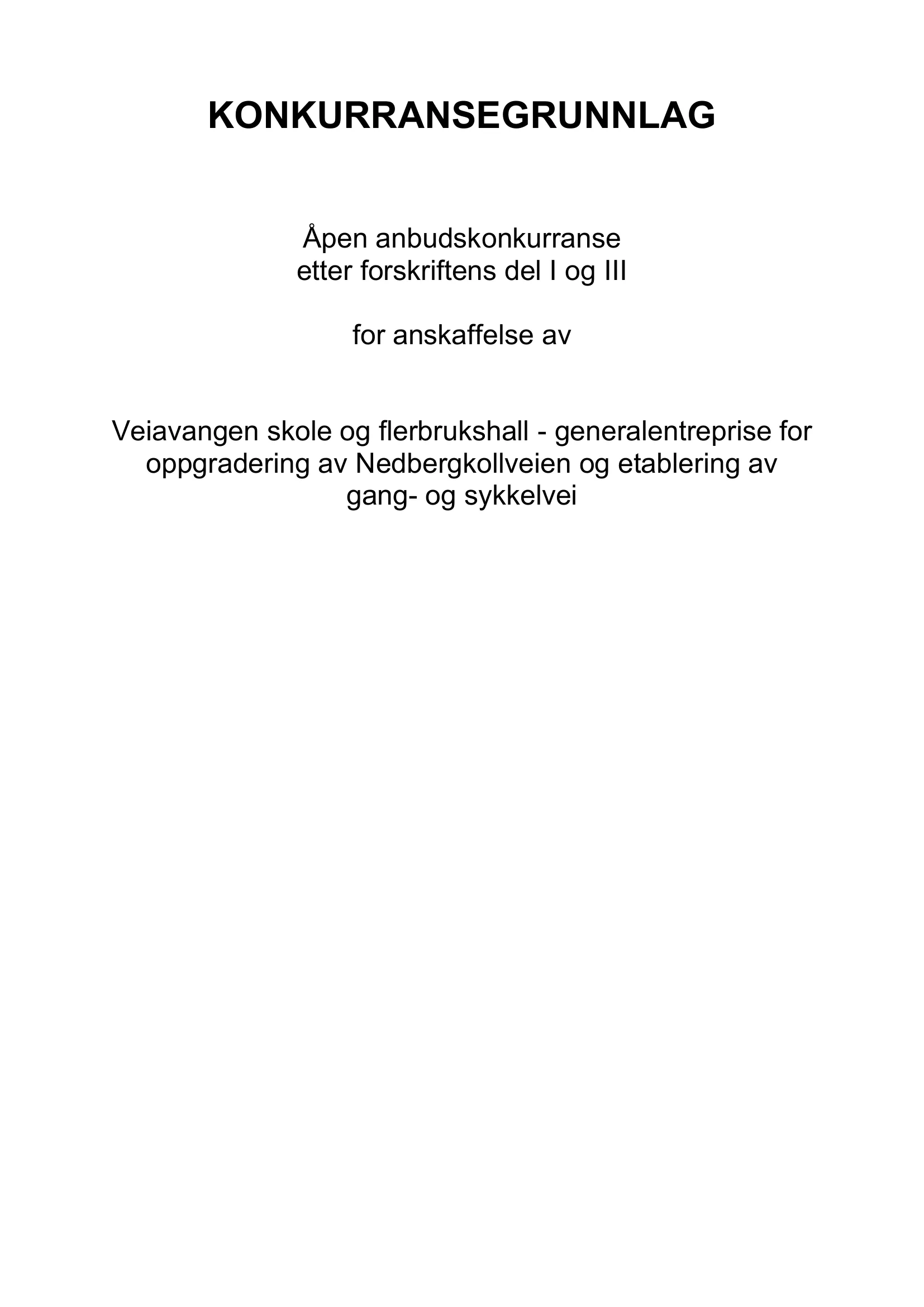Konkurransebeskrivelse