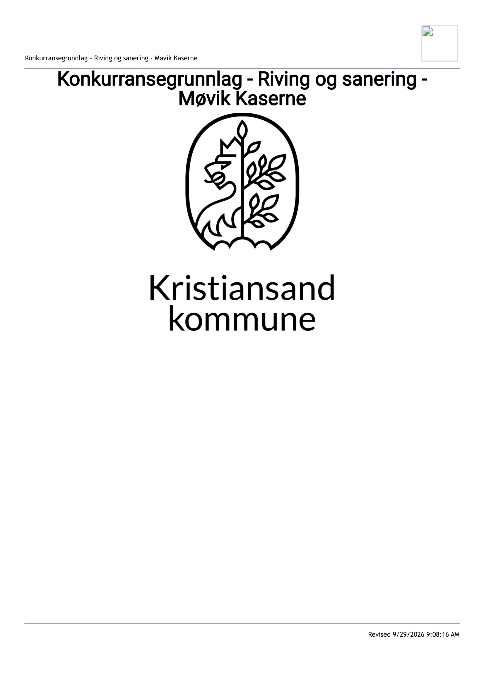 Konkurransebeskrivelse