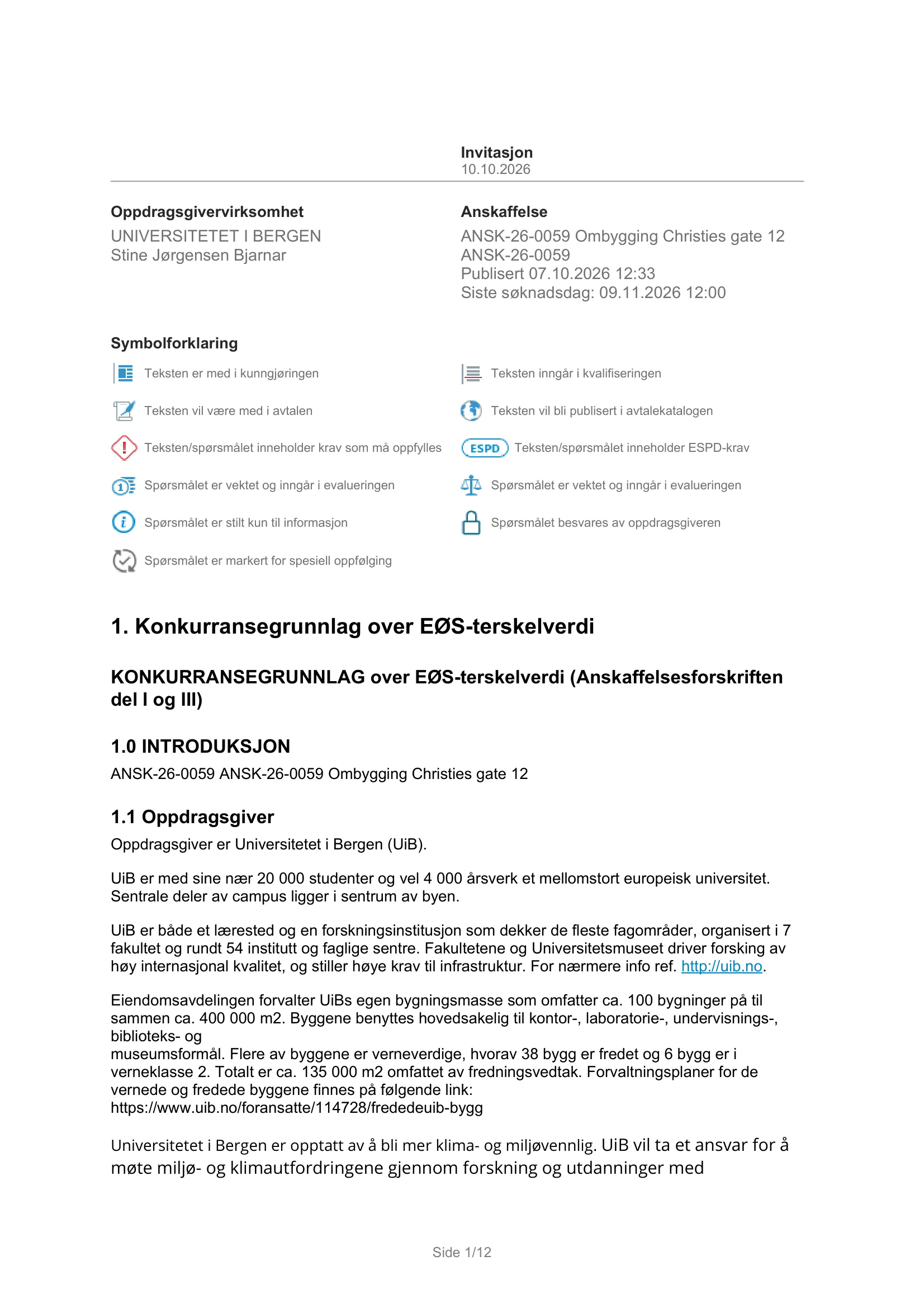 Konkurransebeskrivelse