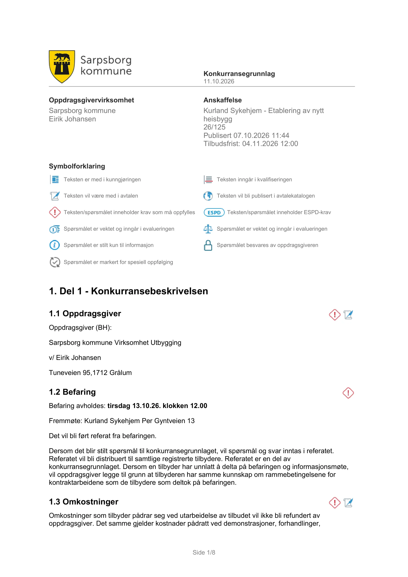 Konkurransebeskrivelse