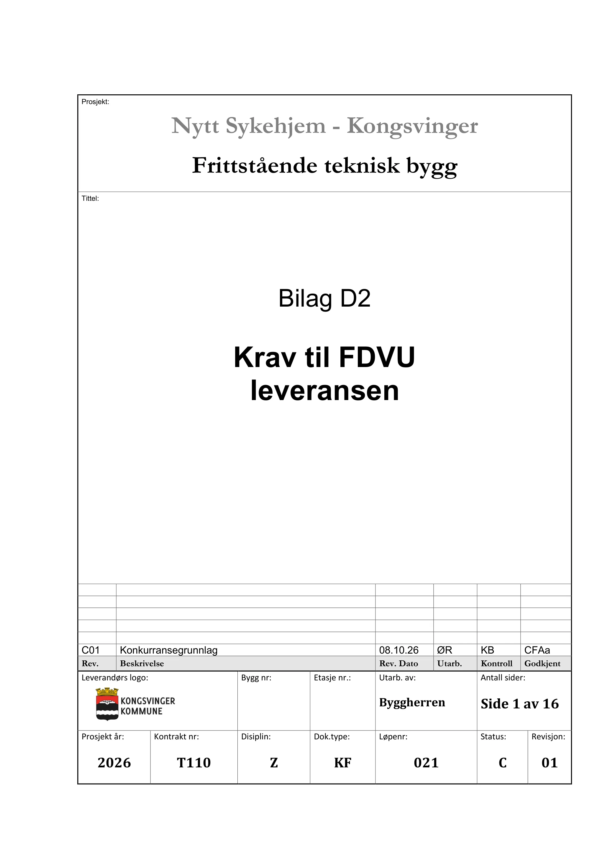 Kravspesifikasjon