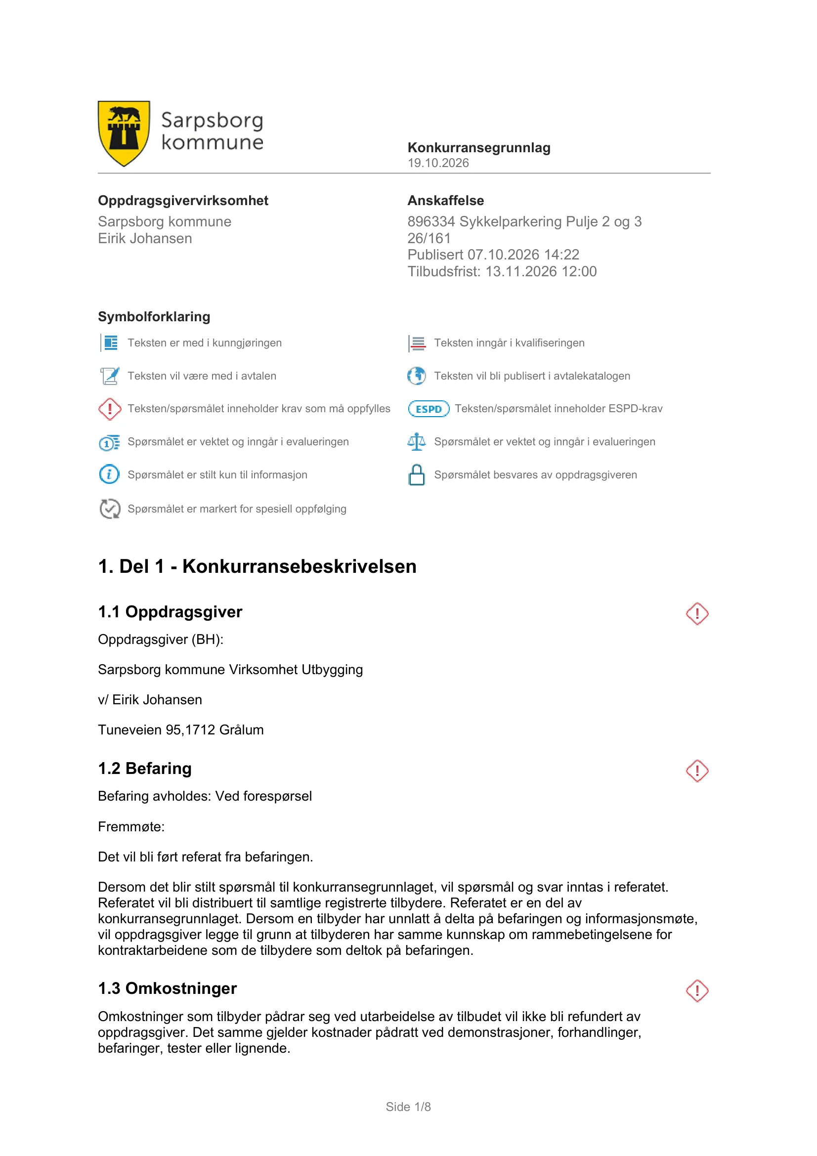 Konkurransebeskrivelse