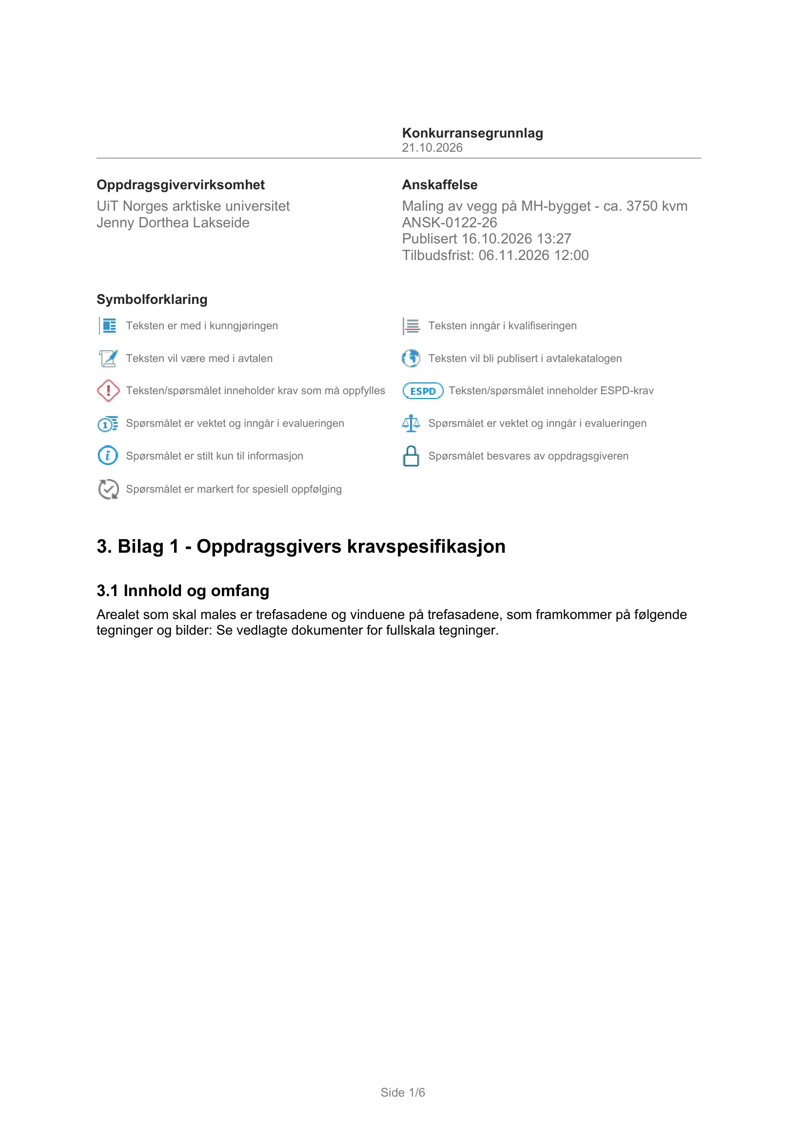 Kravspesifikasjon
