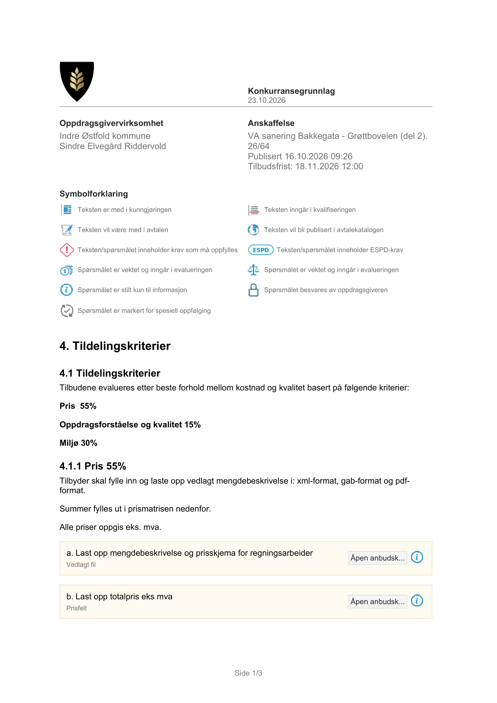 Konkurransebeskrivelse