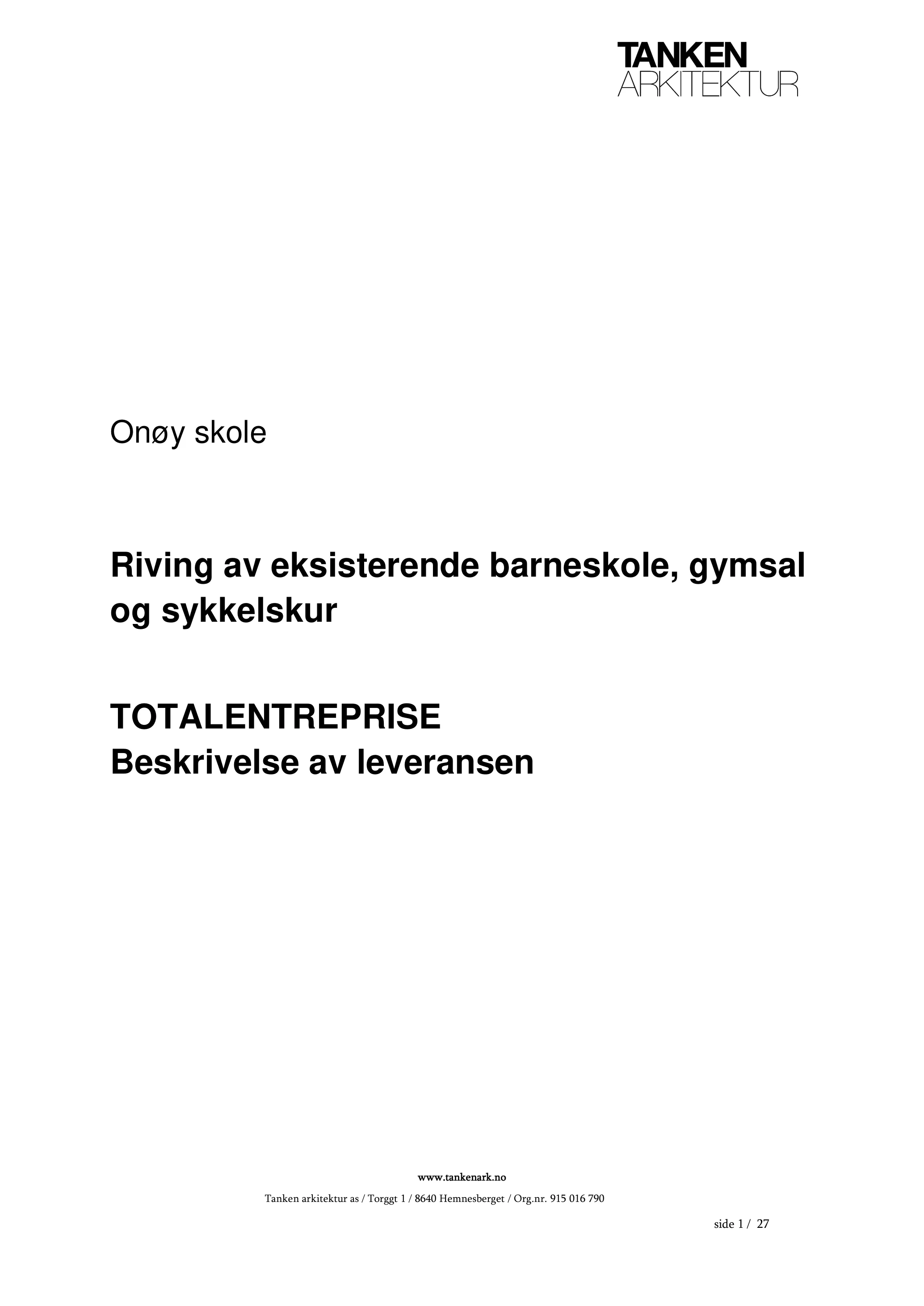 Konkurransebeskrivelse
