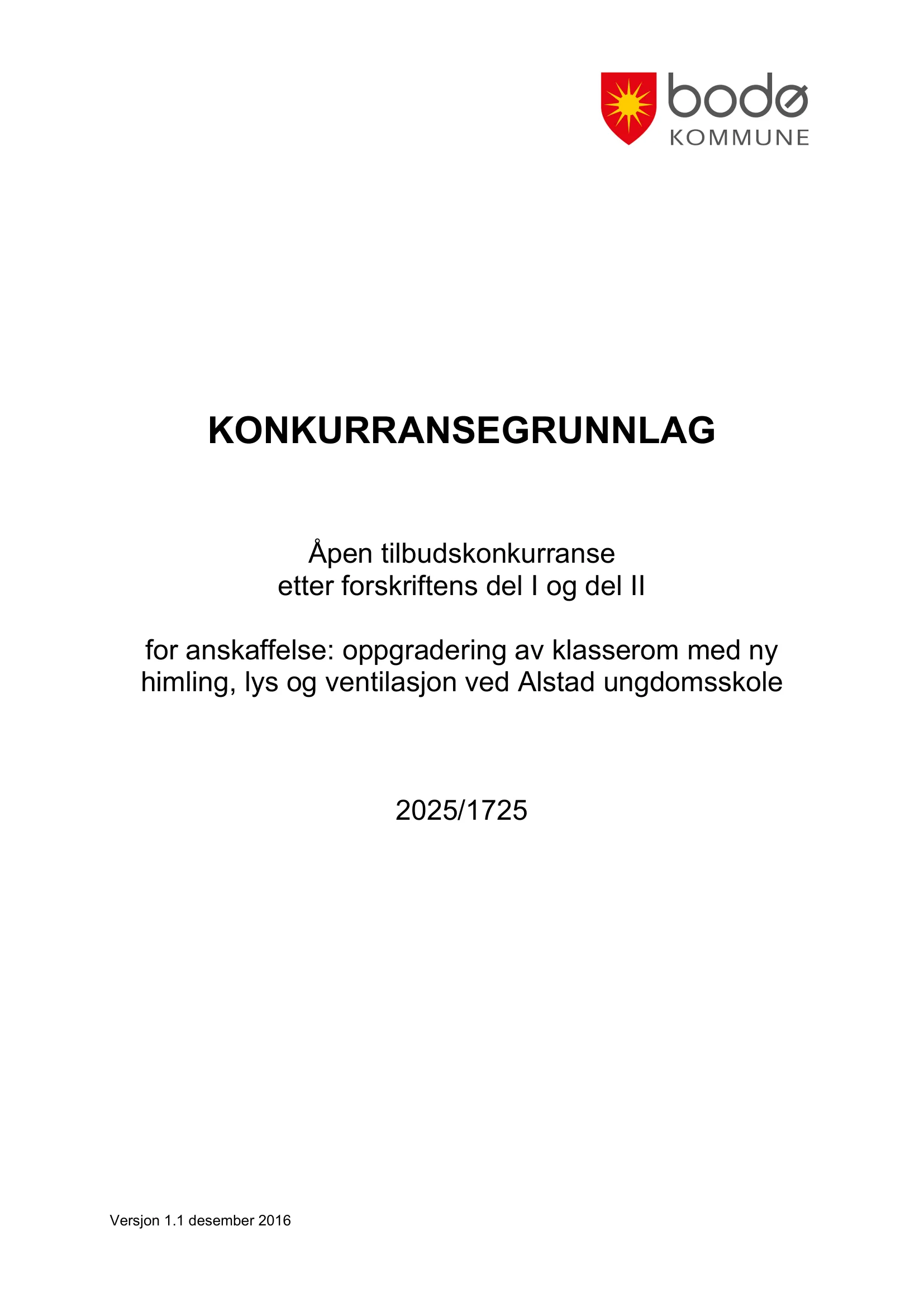 Konkurransebeskrivelse