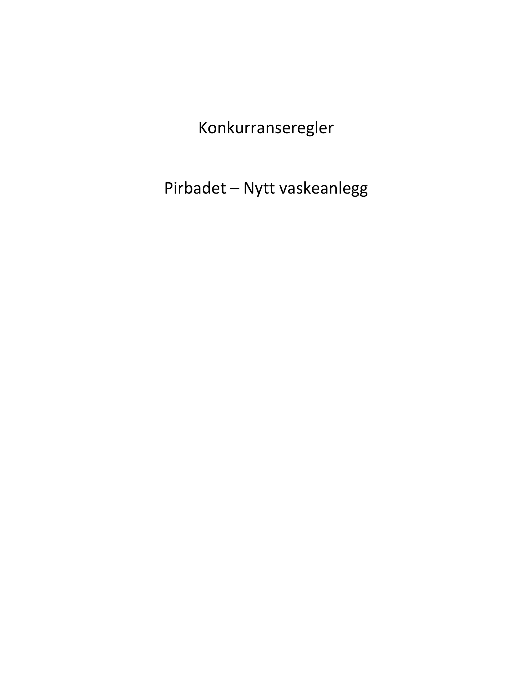 Konkurransebeskrivelse