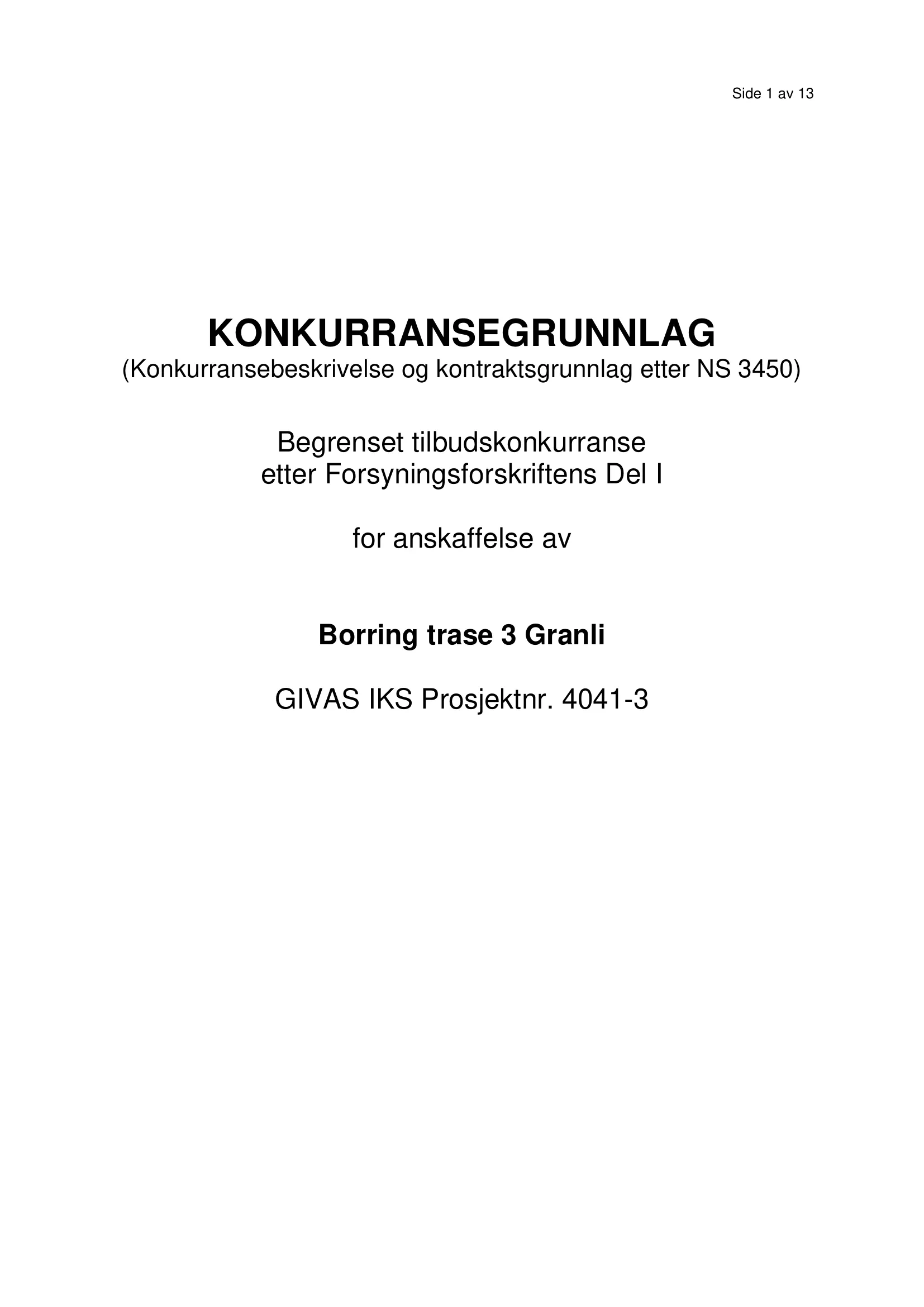 Konkurransebeskrivelse