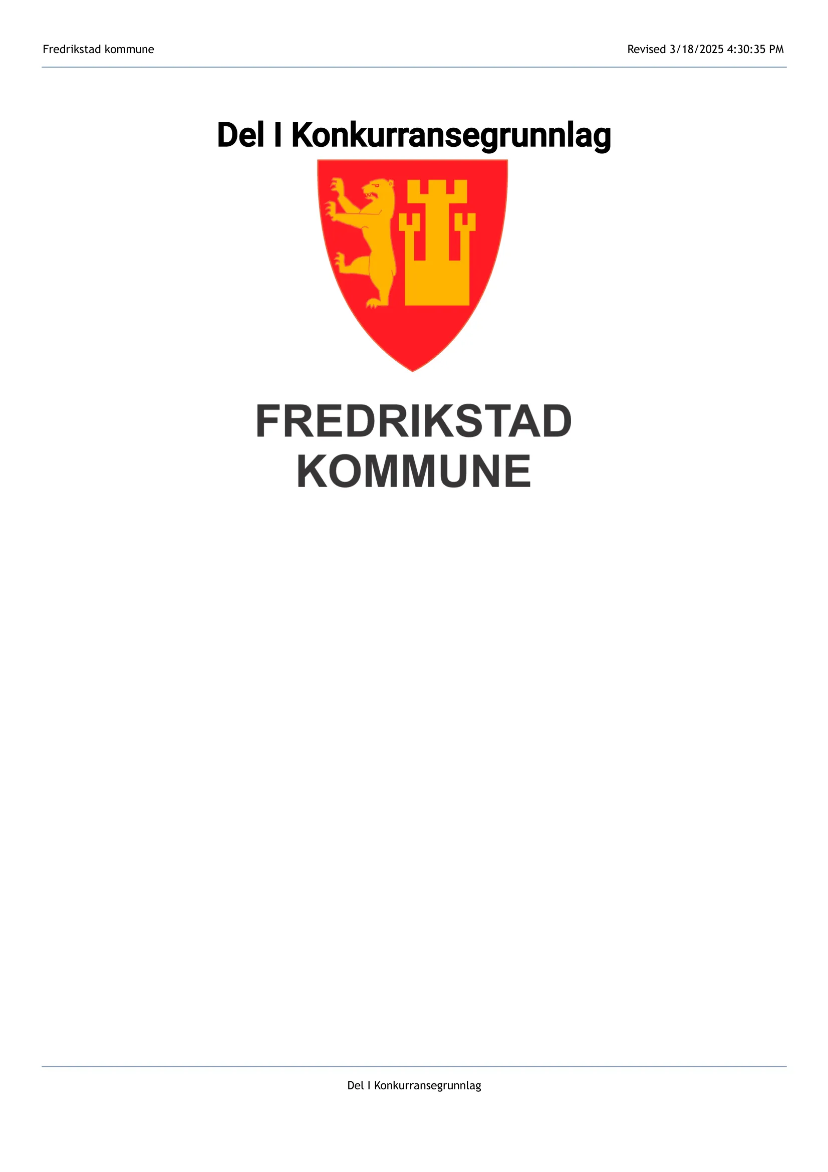 Konkurransebeskrivelse