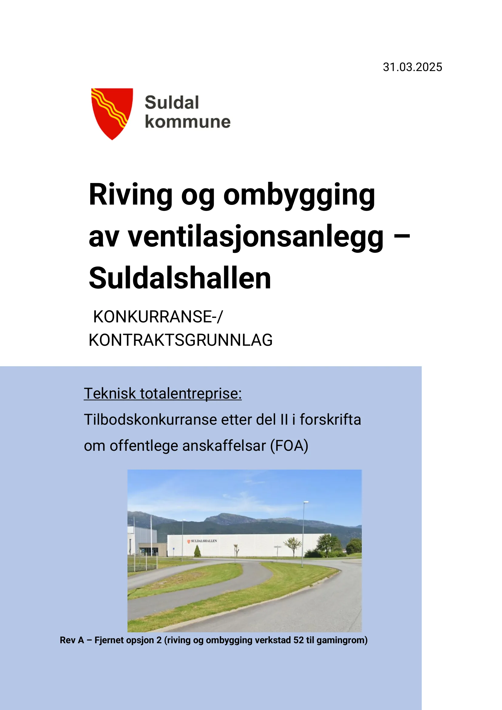 Konkurransebeskrivelse