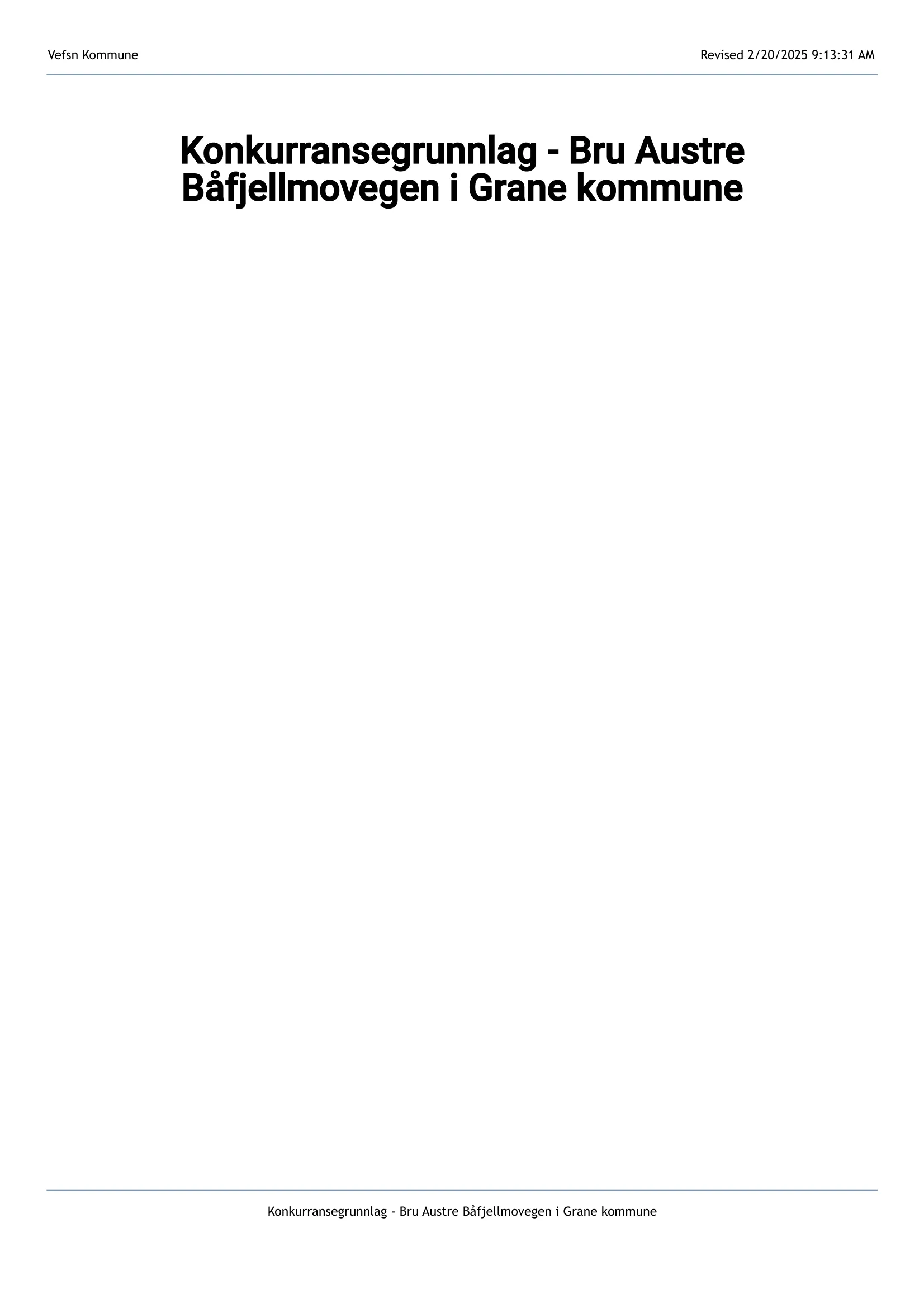 Konkurransebeskrivelse