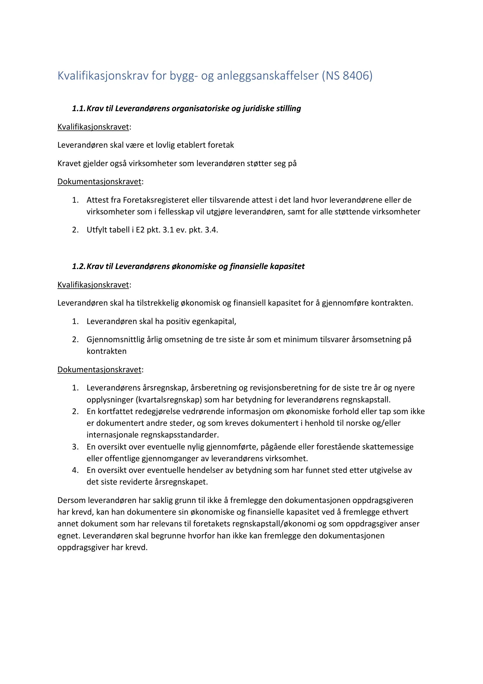Konkurransebeskrivelse