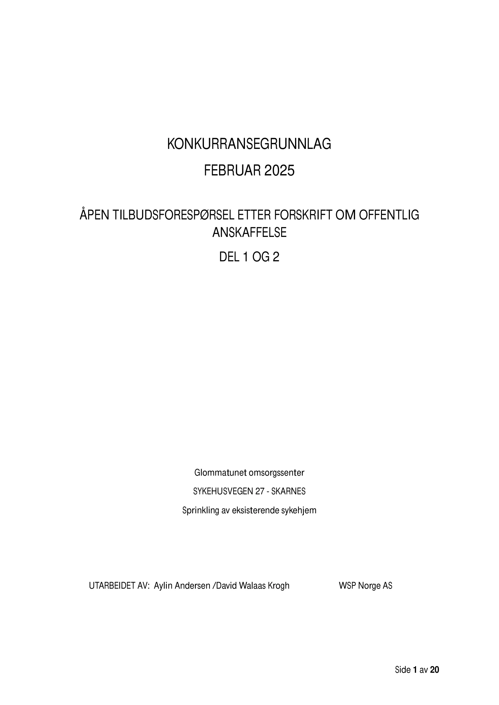 Konkurransebeskrivelse
