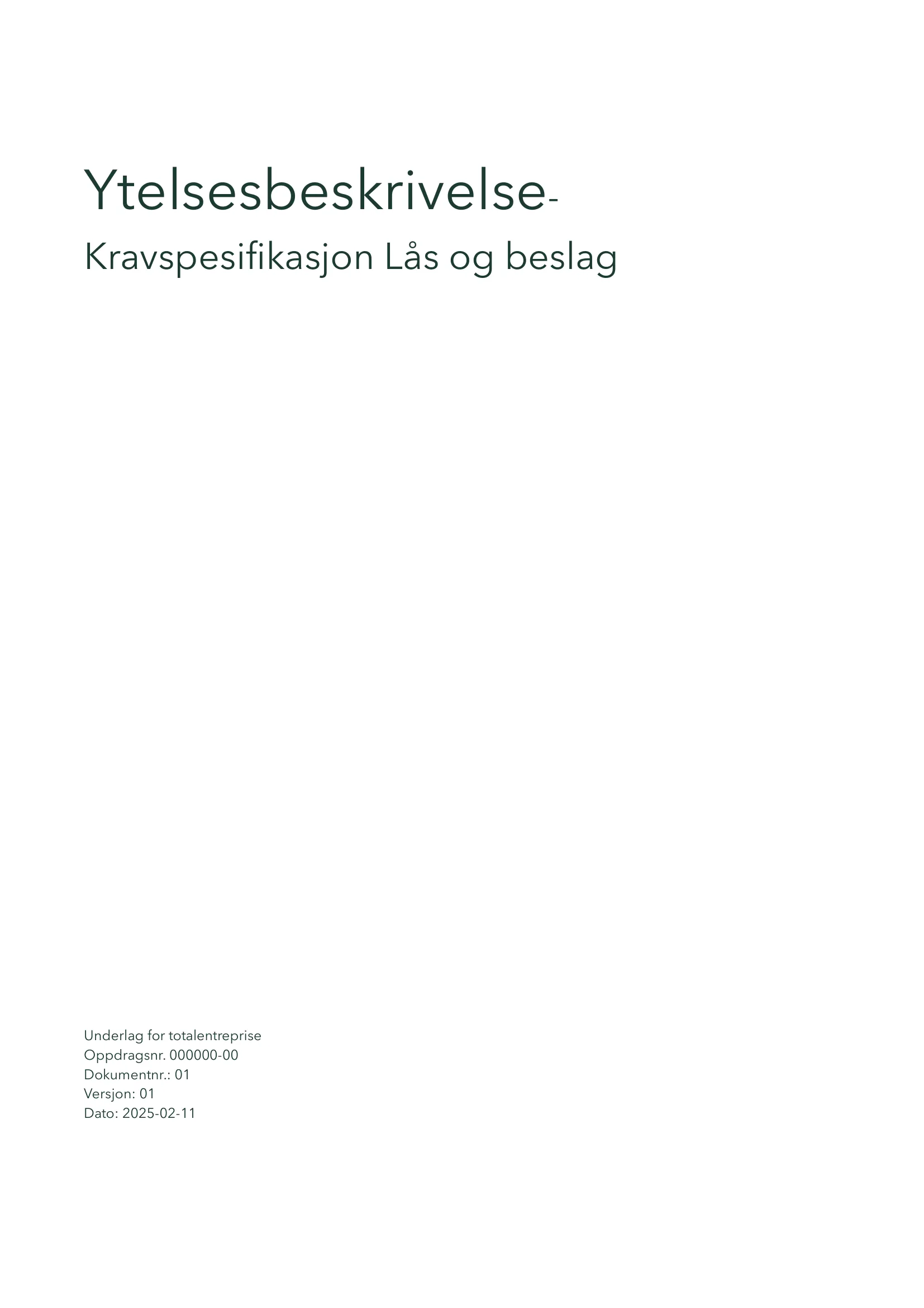 Kravspesifikasjon