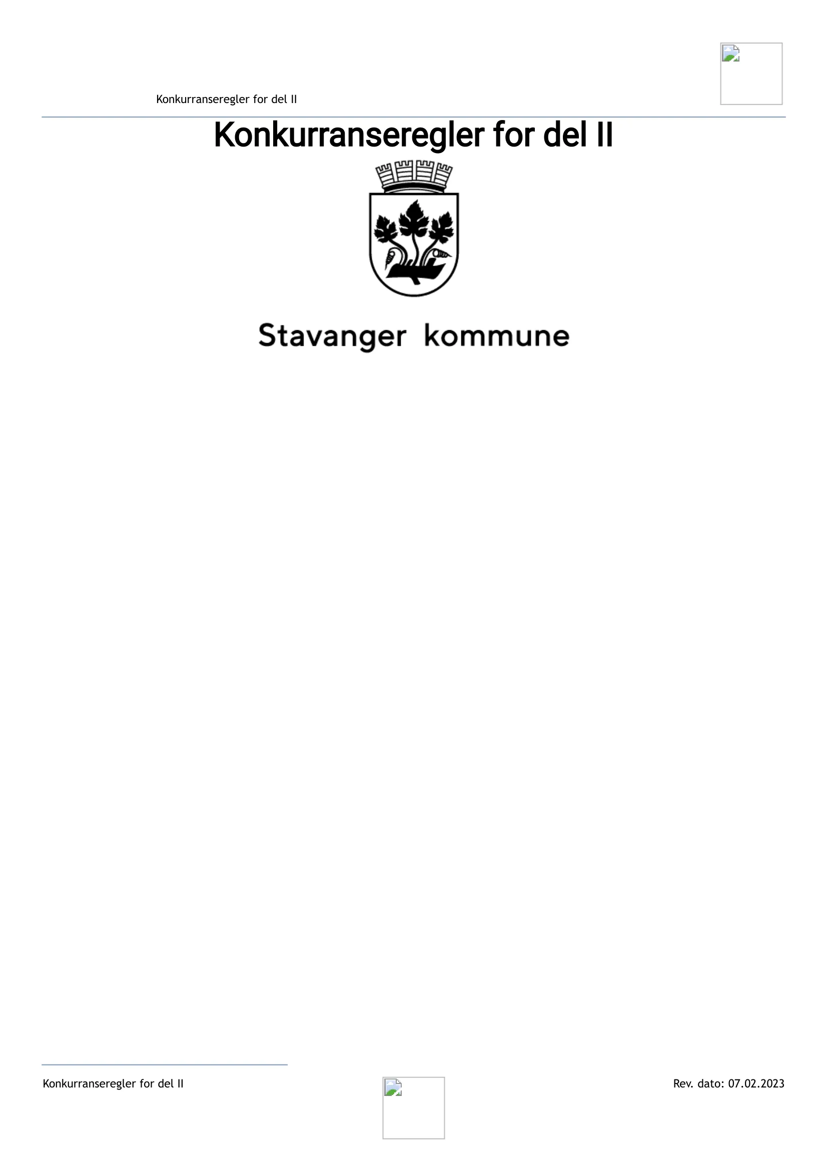 Konkurransebeskrivelse