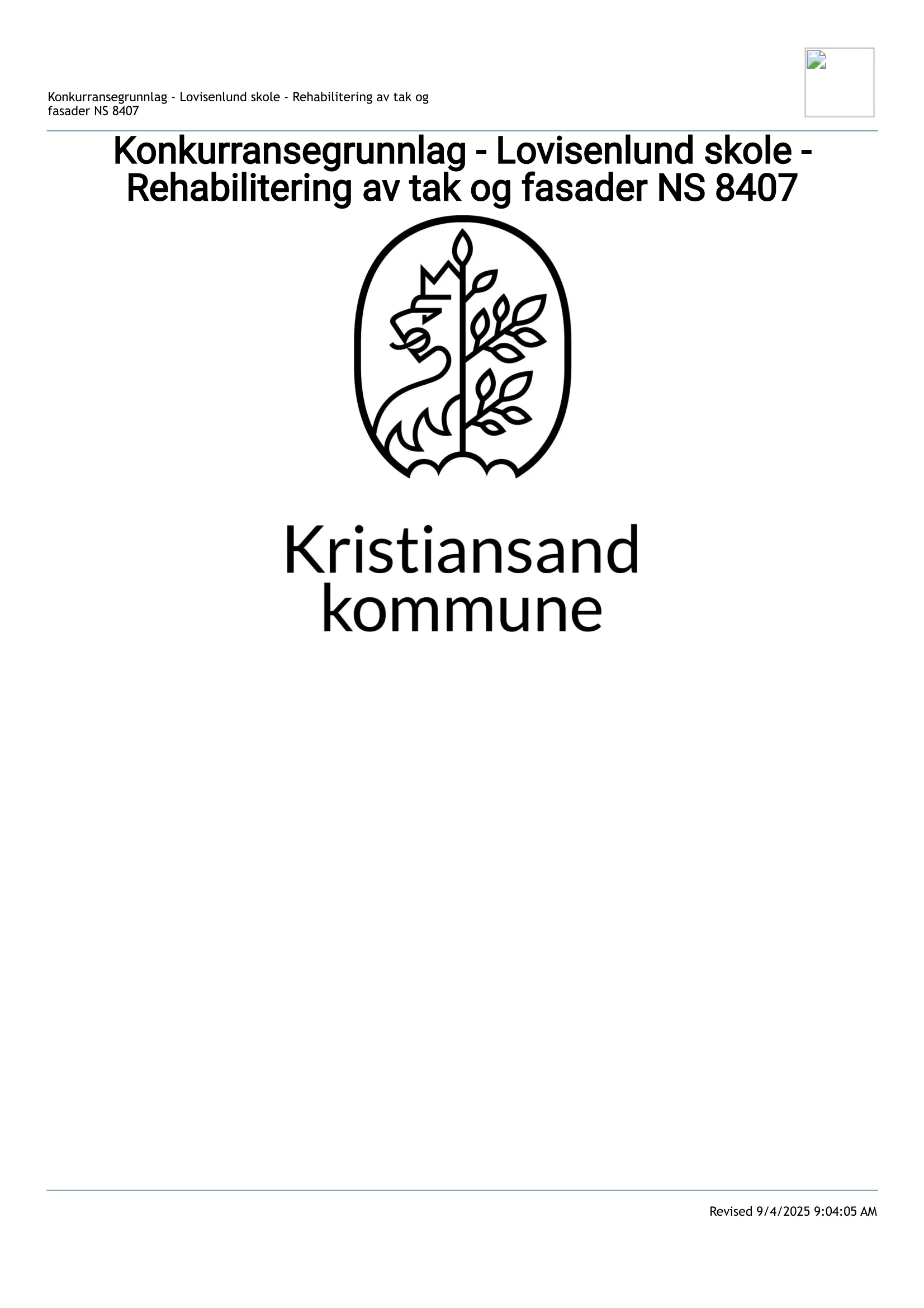 Konkurransebeskrivelse