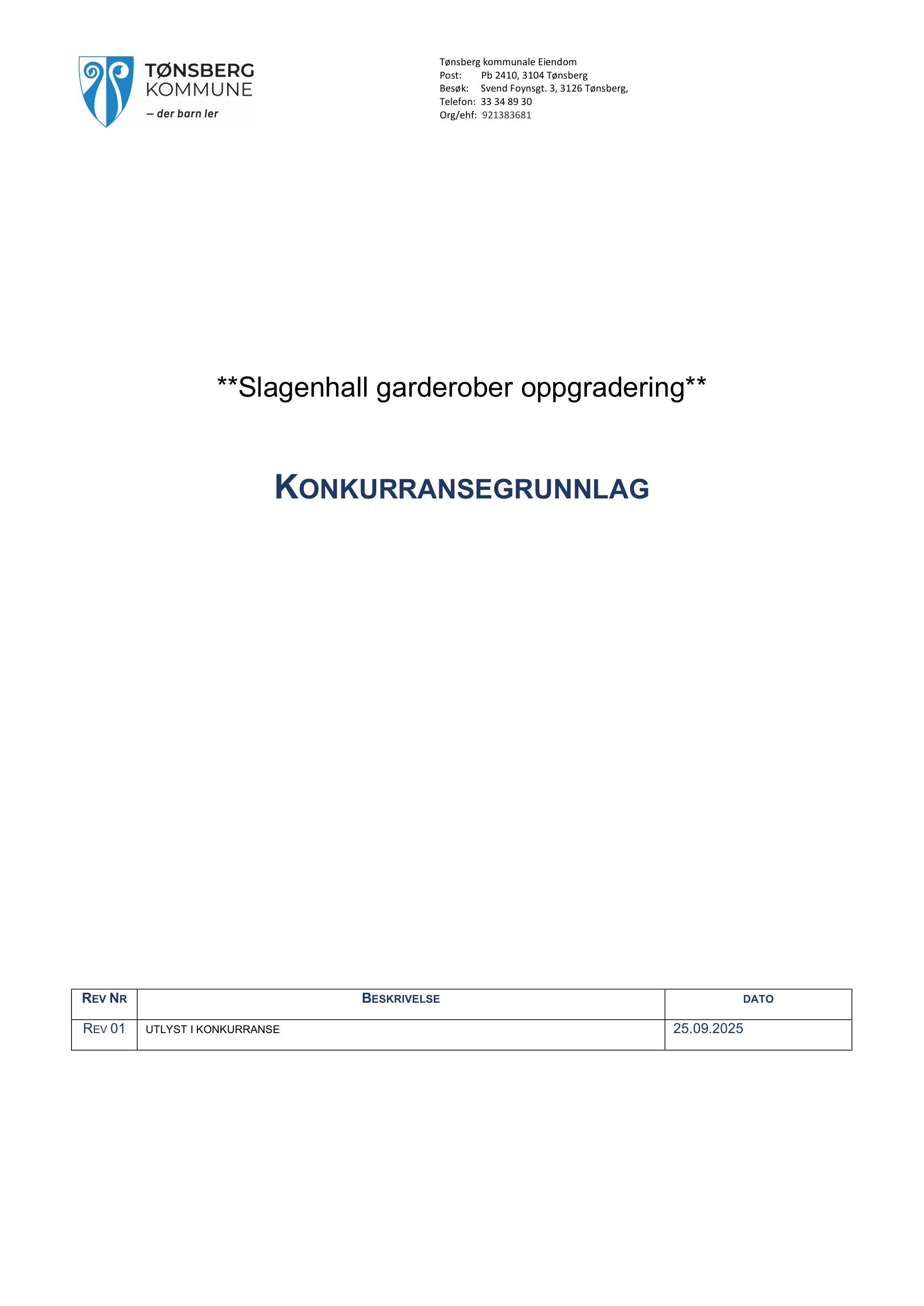 Konkurransebeskrivelse