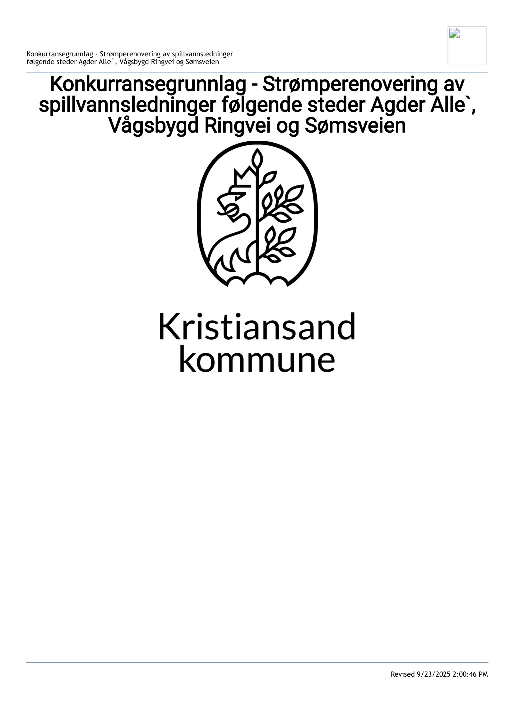 Konkurransebeskrivelse