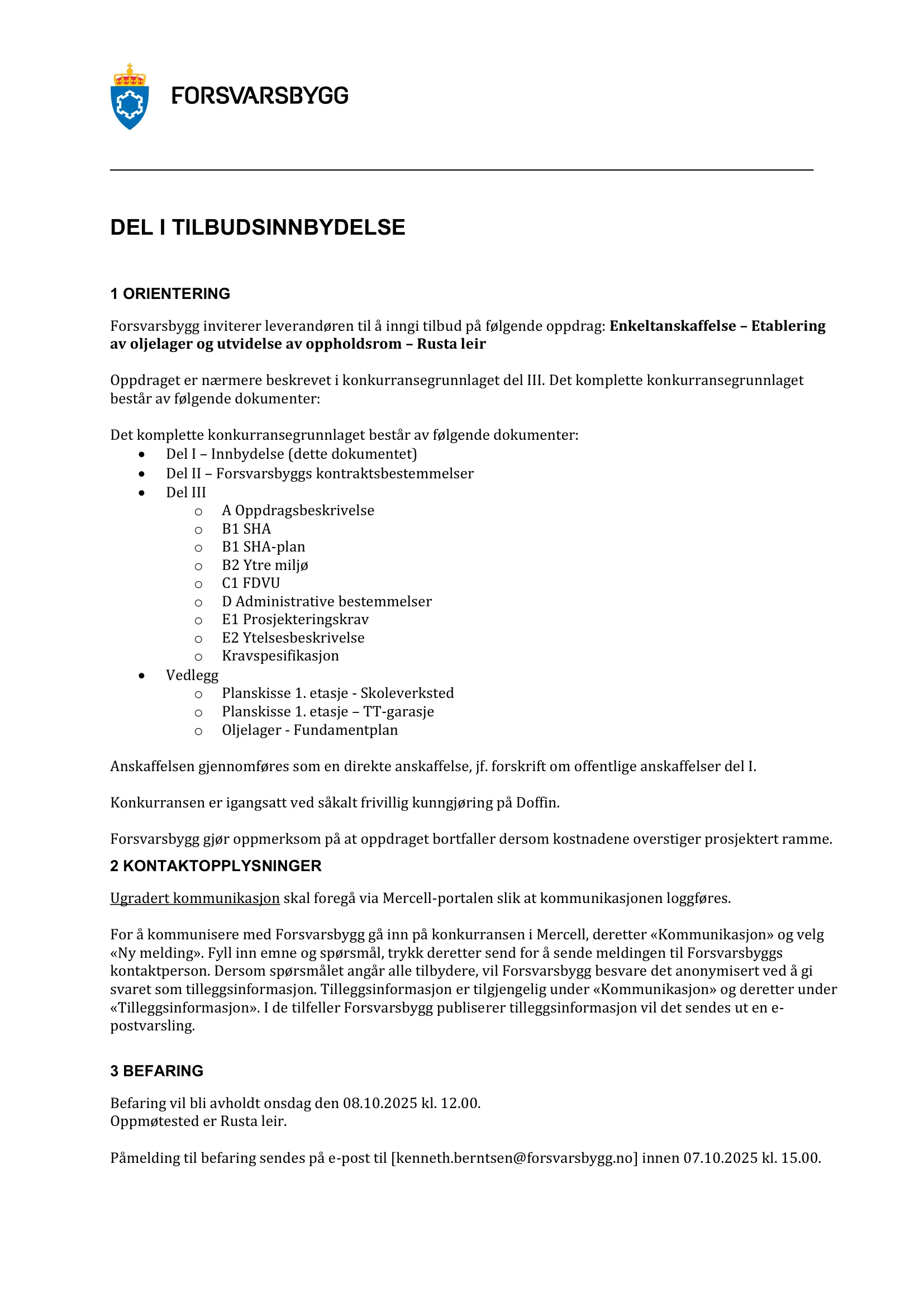 Konkurransebeskrivelse