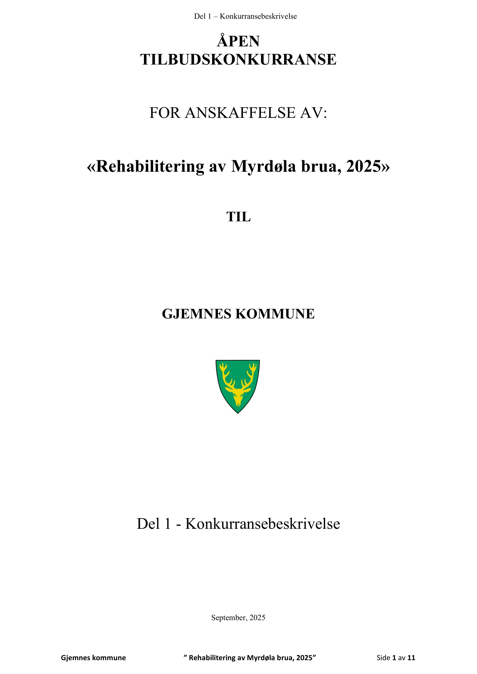 Konkurransebeskrivelse