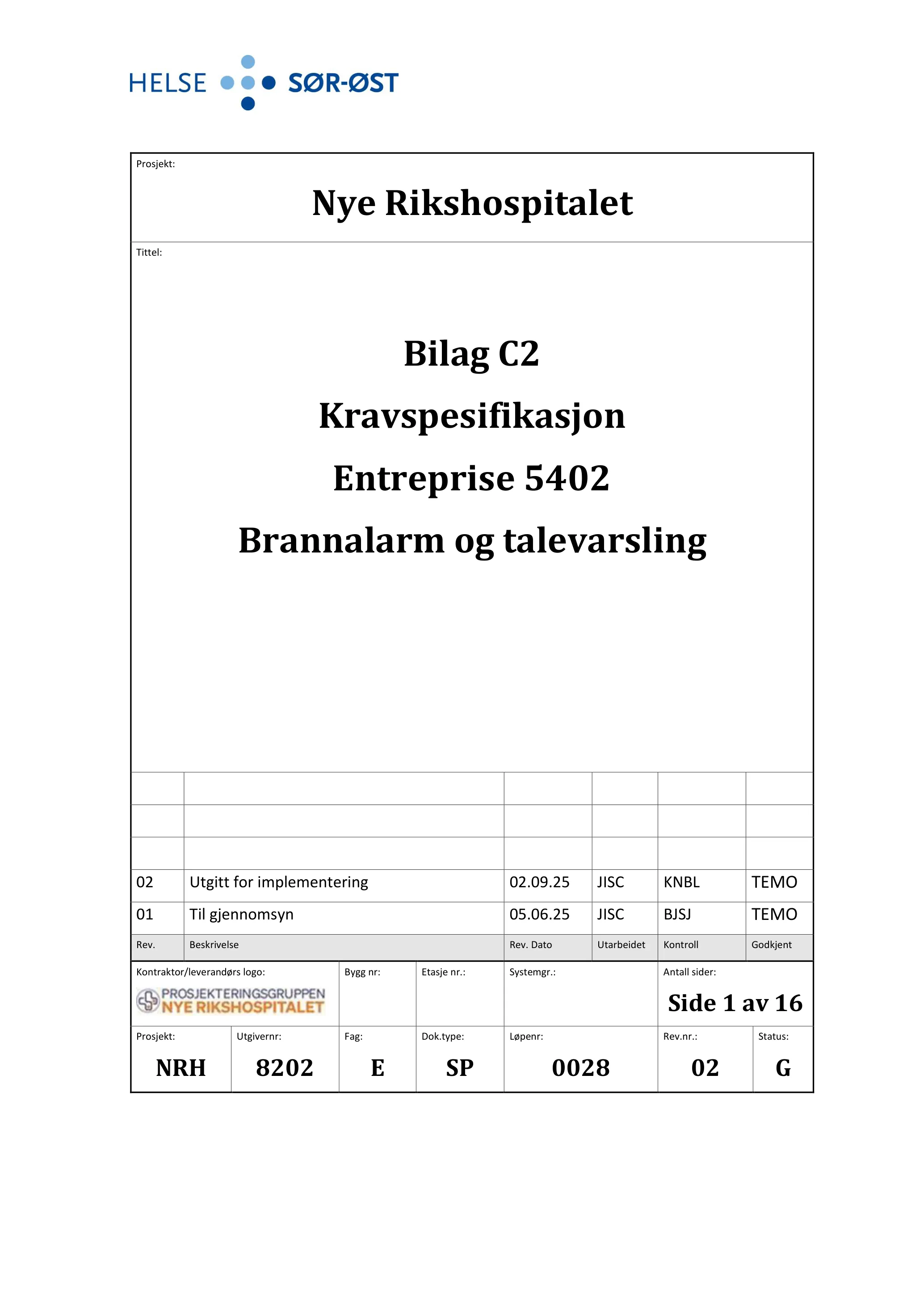 Kravspesifikasjon