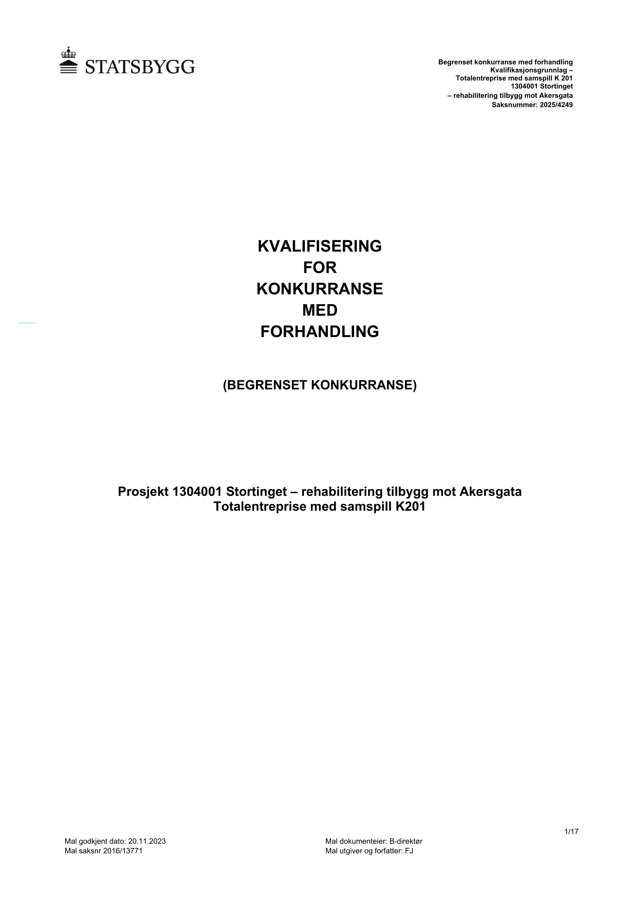 Konkurransebeskrivelse