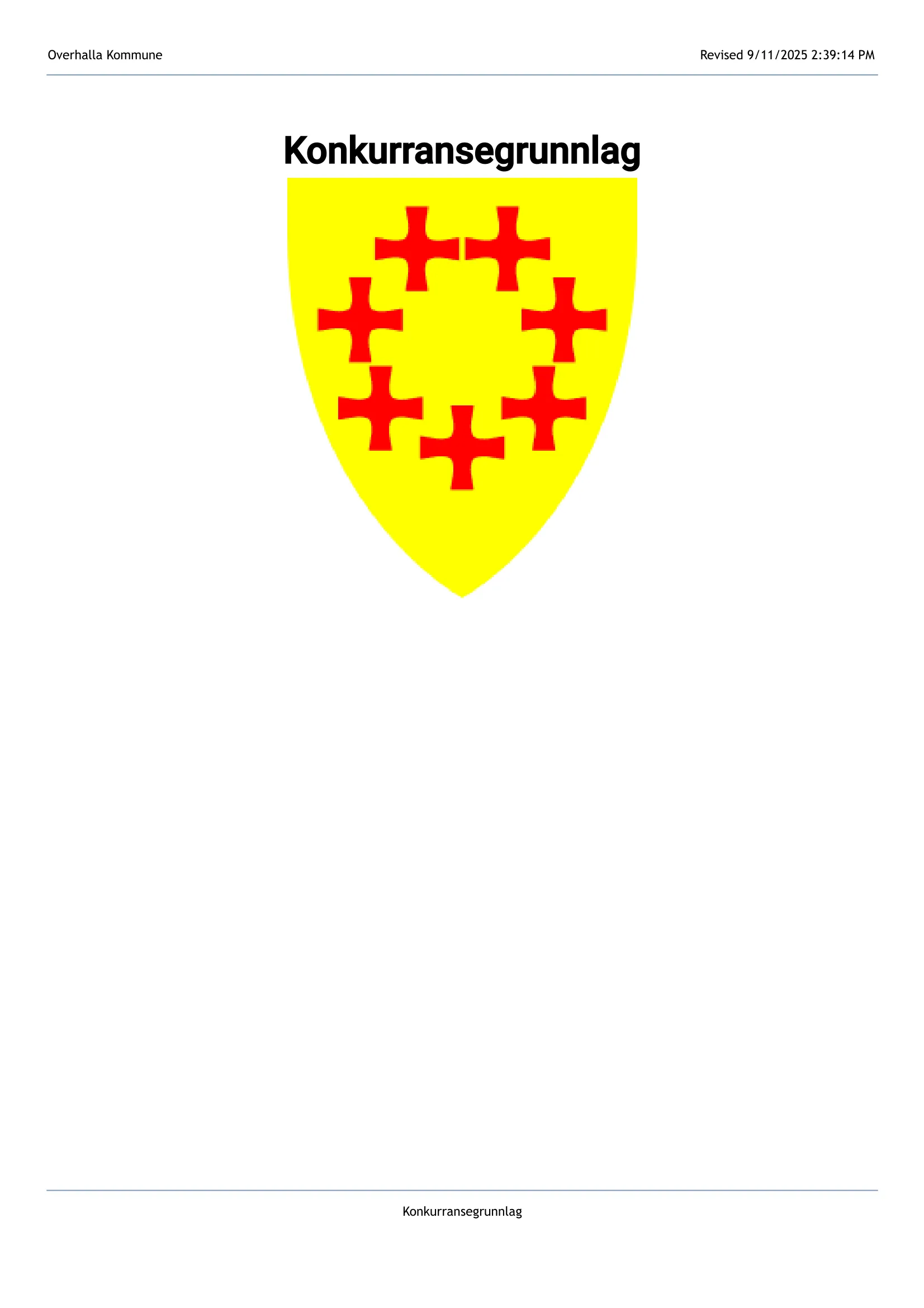 Konkurransebeskrivelse