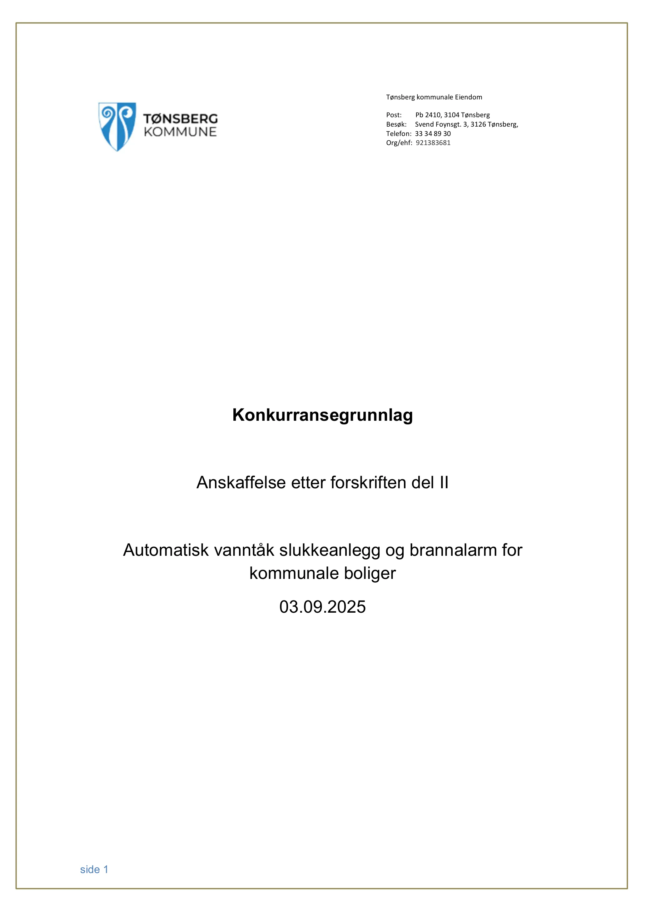 Konkurransebeskrivelse