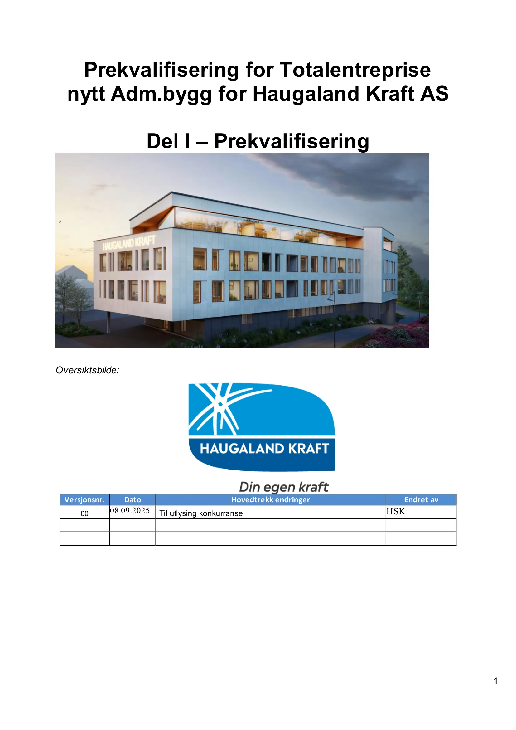 Konkurransebeskrivelse
