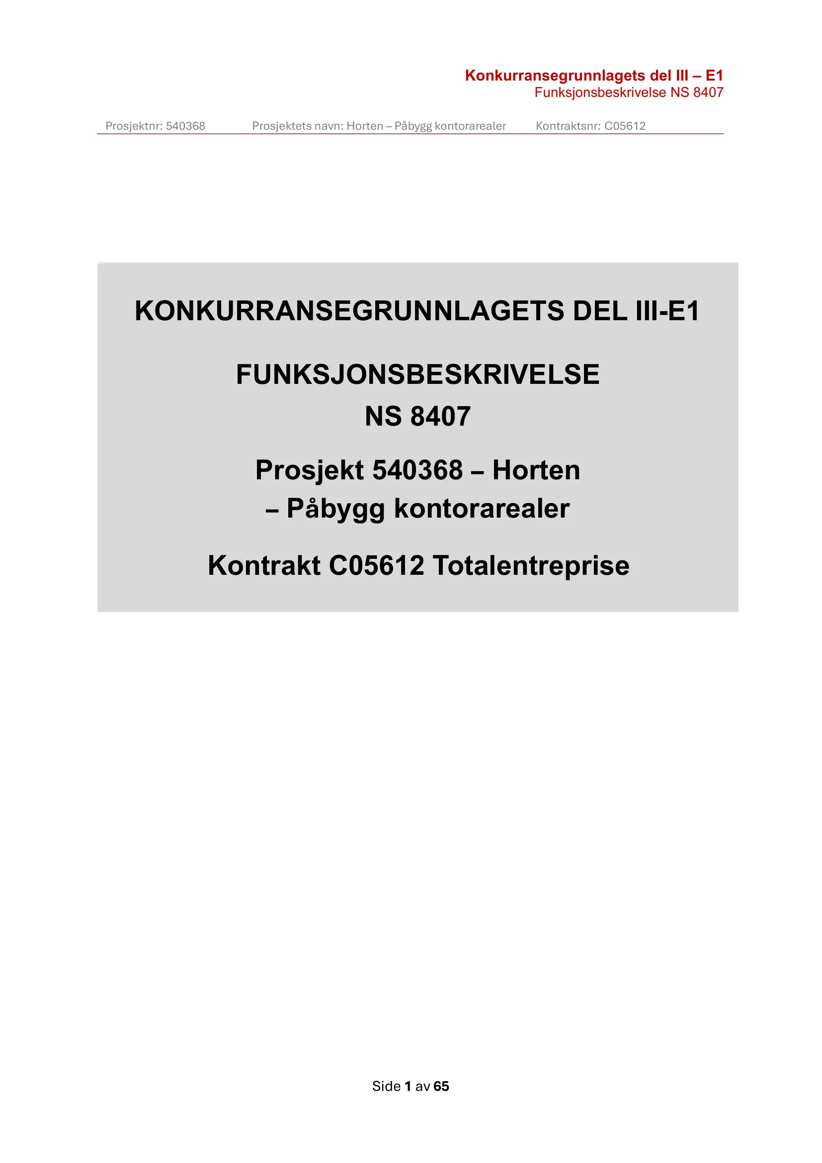 Kravspesifikasjon