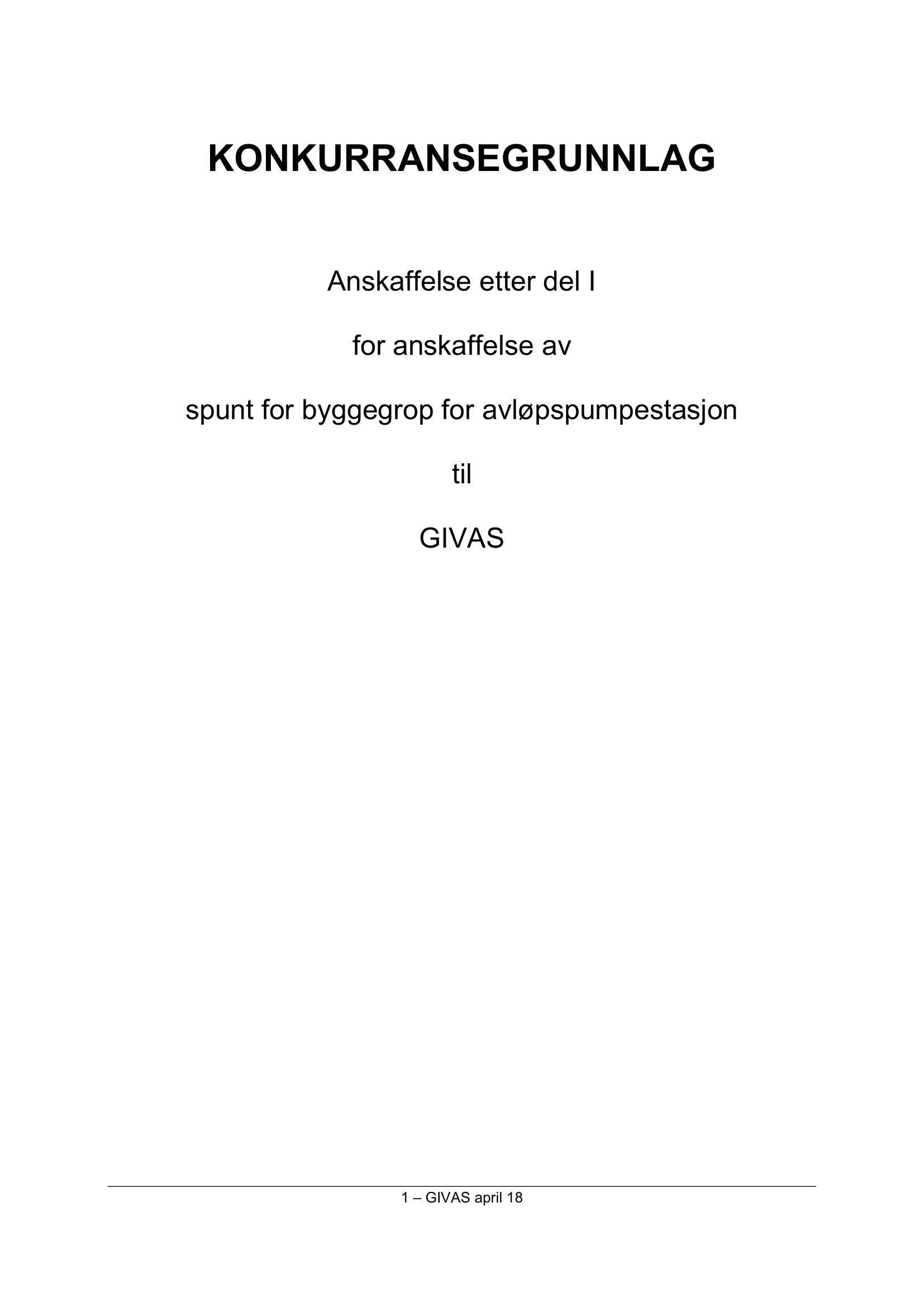 Konkurransebeskrivelse
