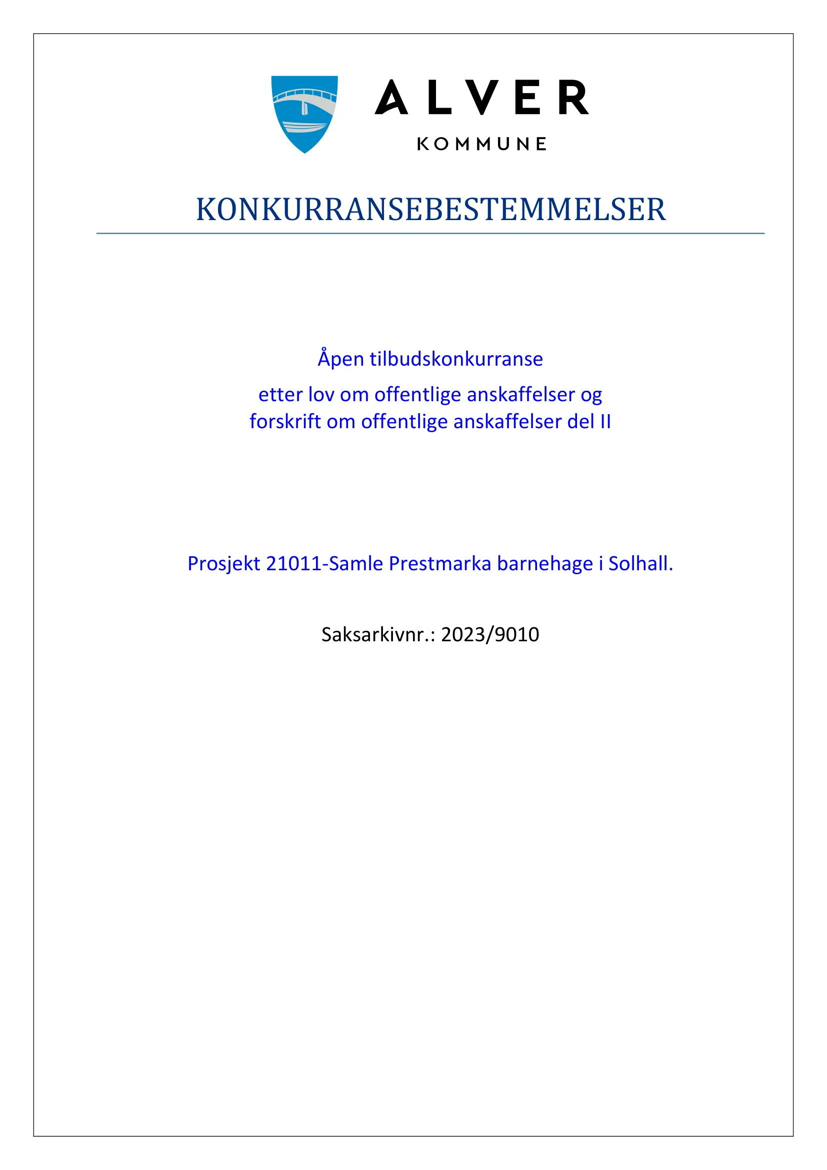 Konkurransebeskrivelse