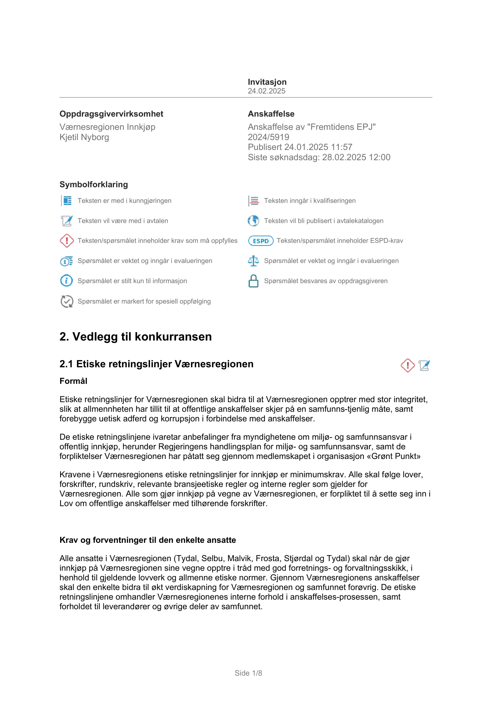 Konkurransebeskrivelse