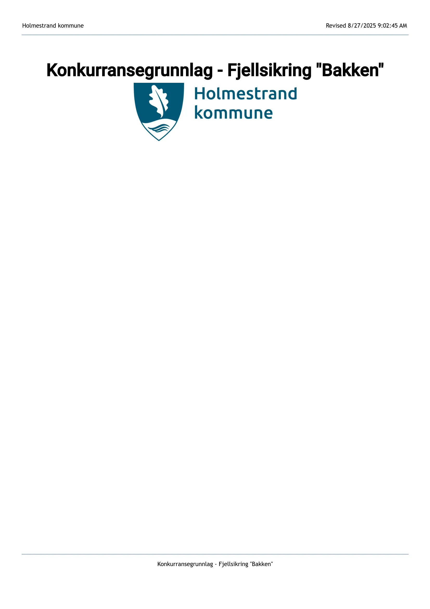 Konkurransebeskrivelse