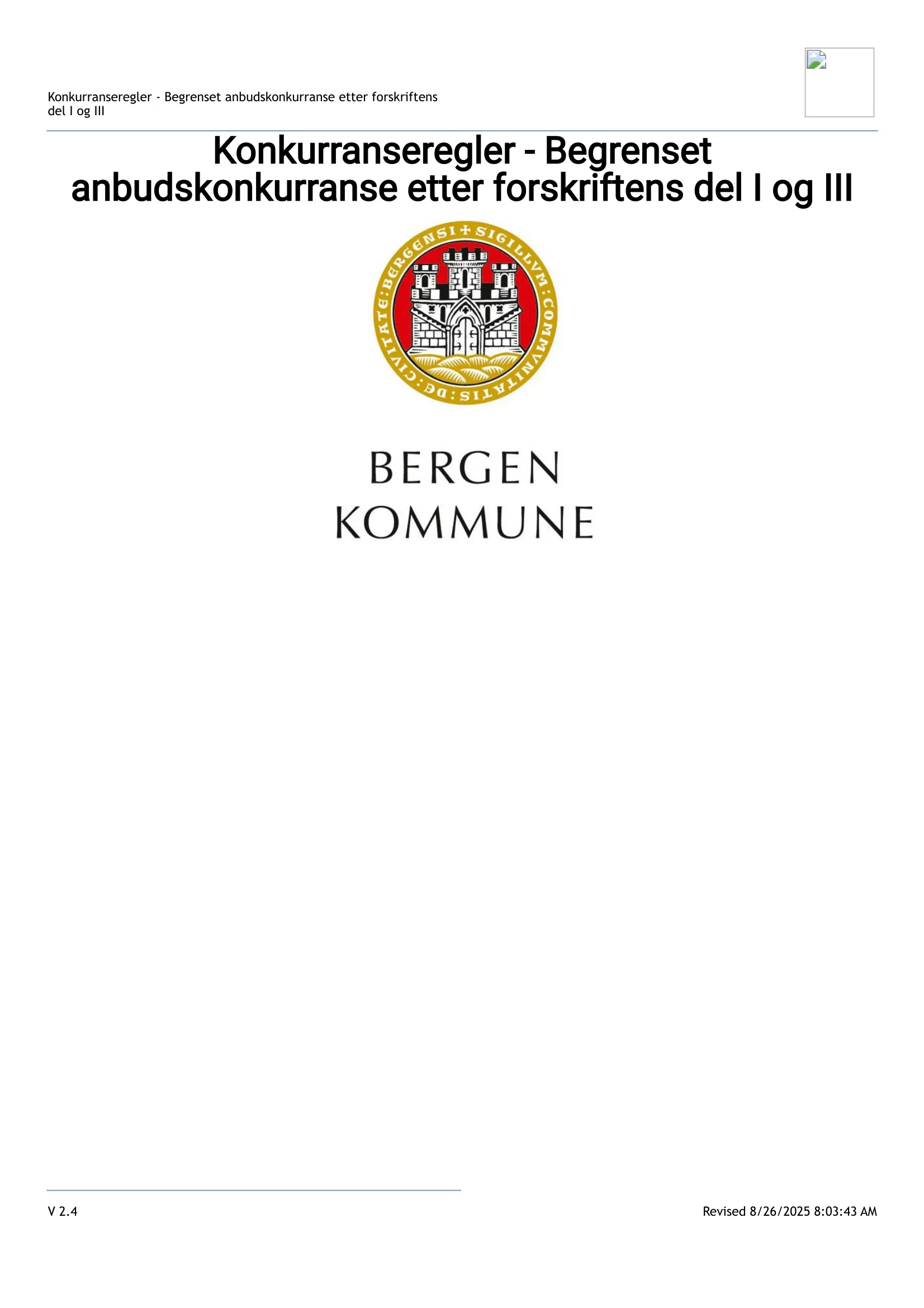 Konkurransebeskrivelse
