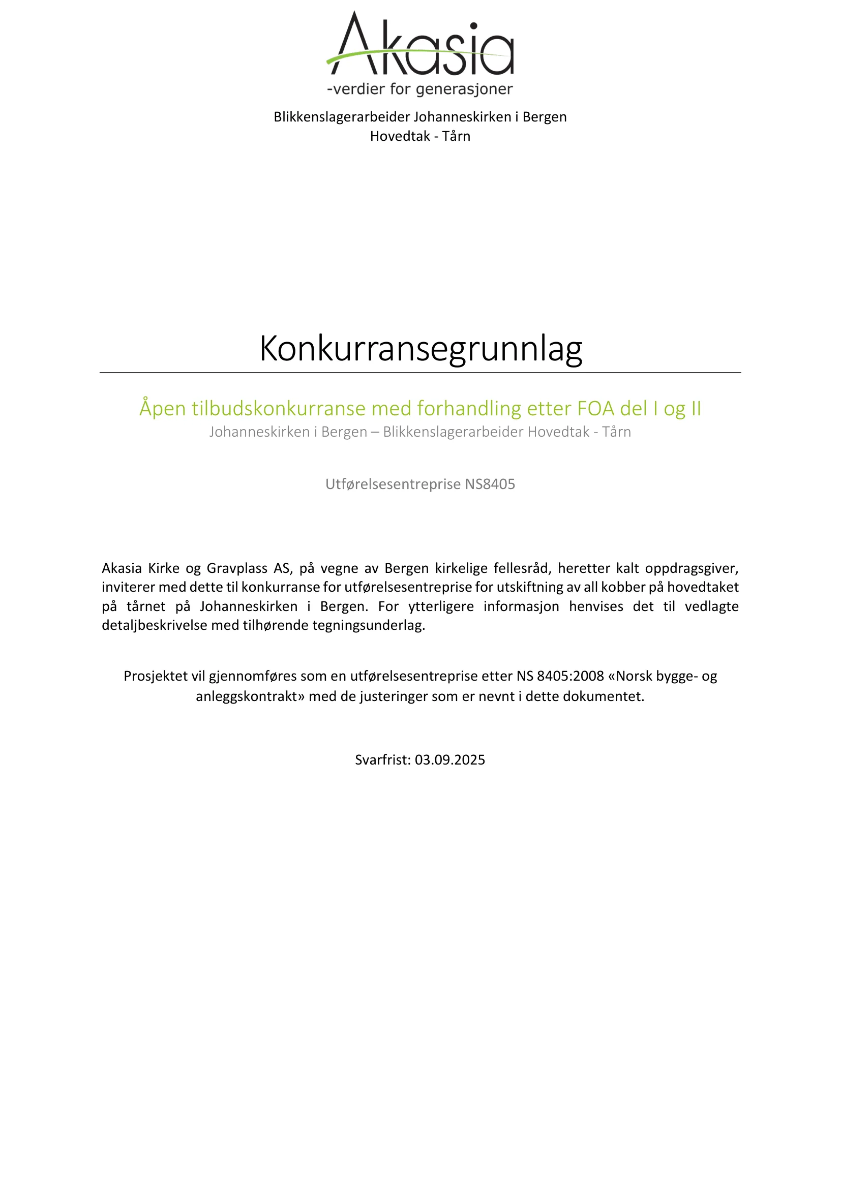 Konkurransebeskrivelse