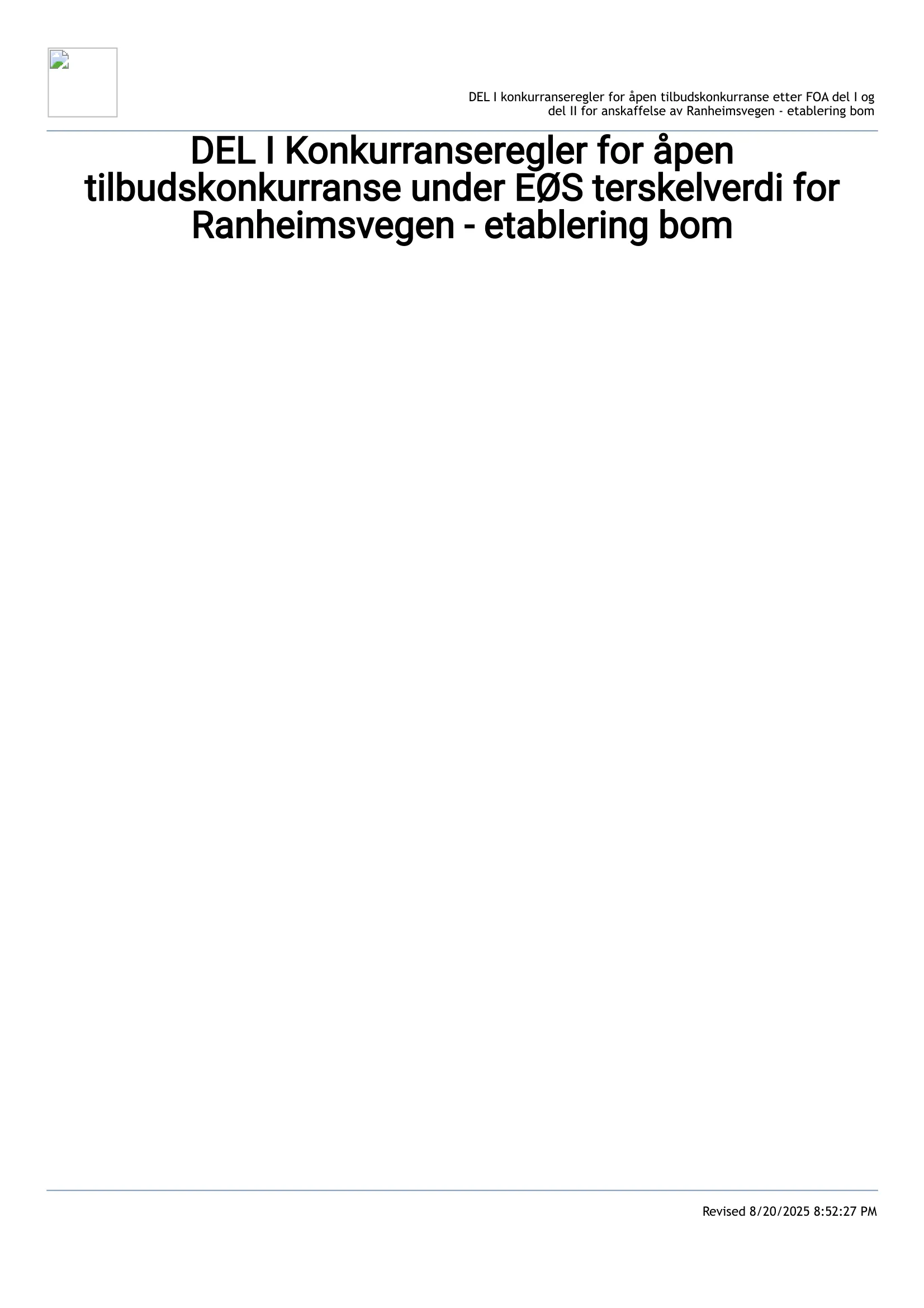 Konkurransebeskrivelse