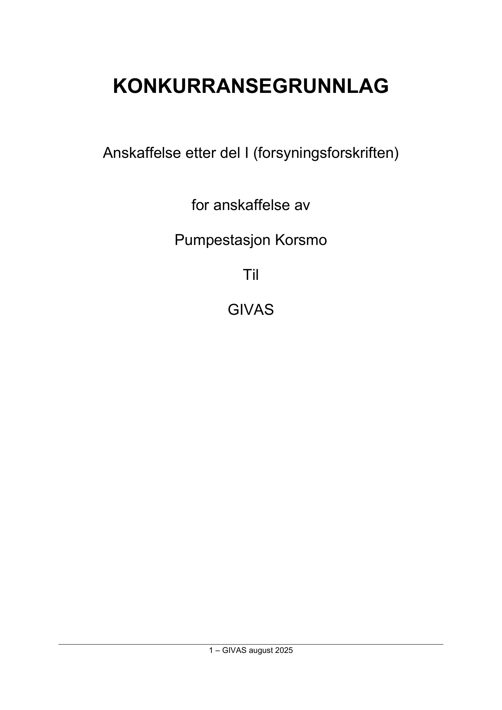 Konkurransebeskrivelse