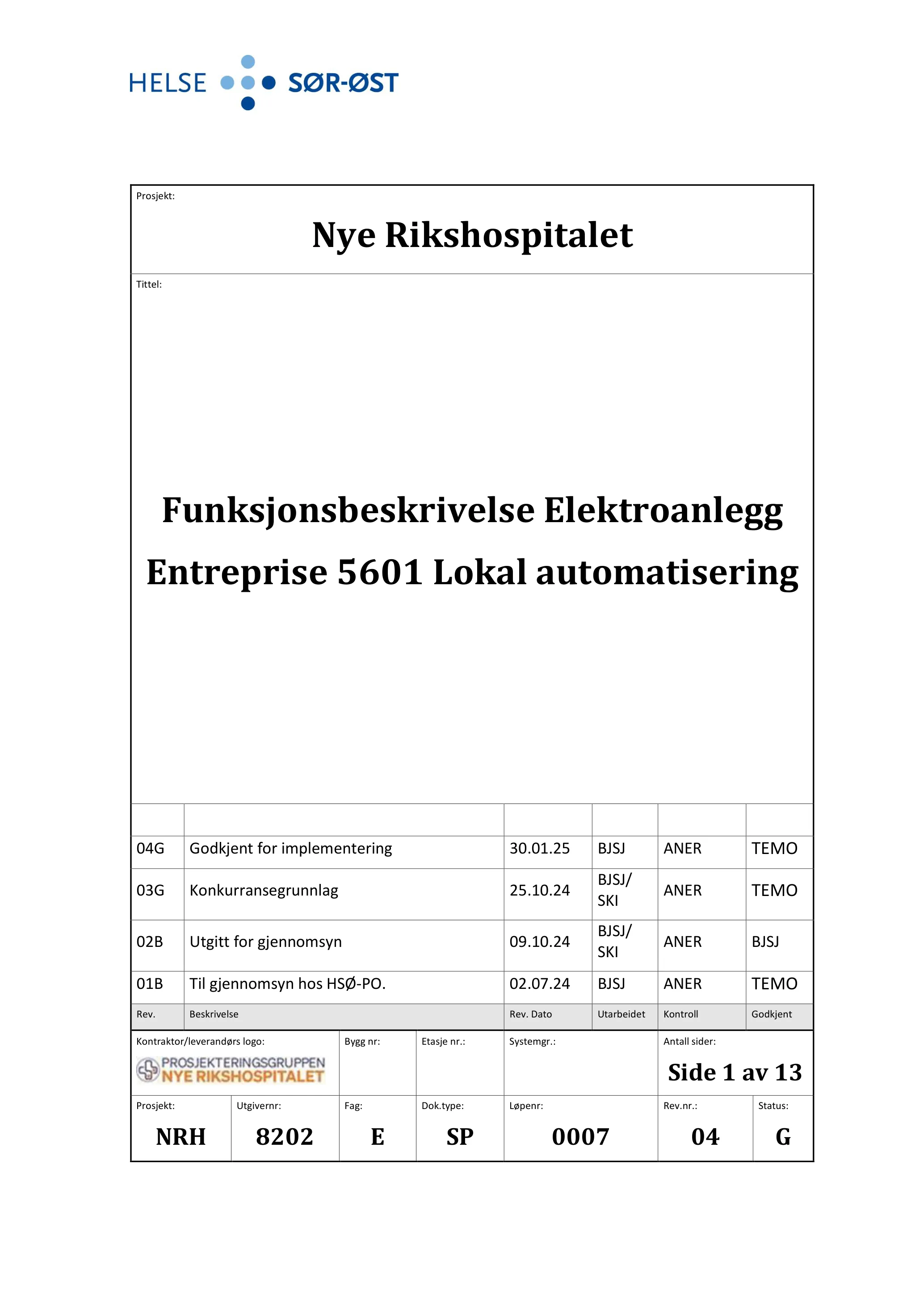 Kravspesifikasjon