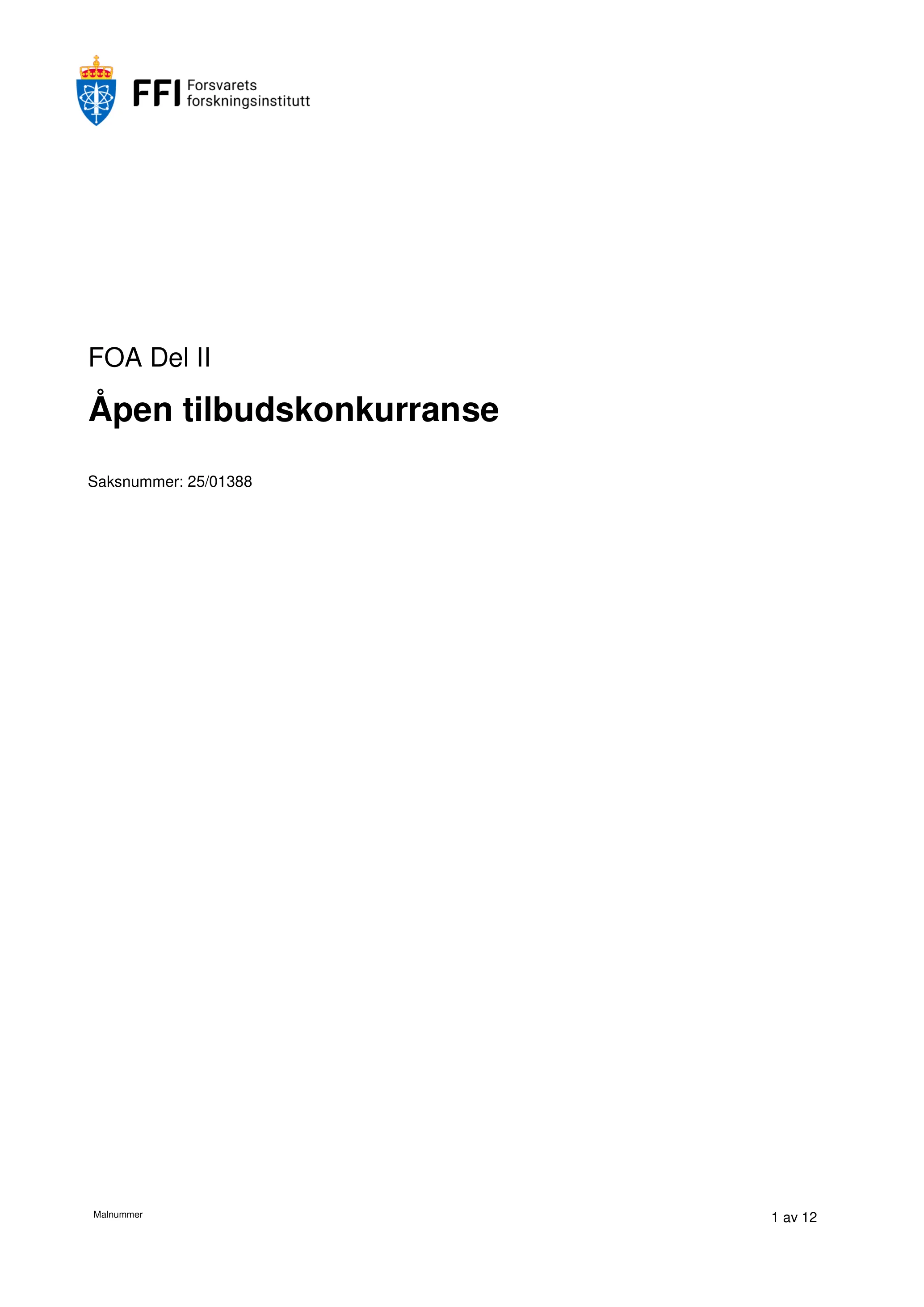 Konkurransebeskrivelse