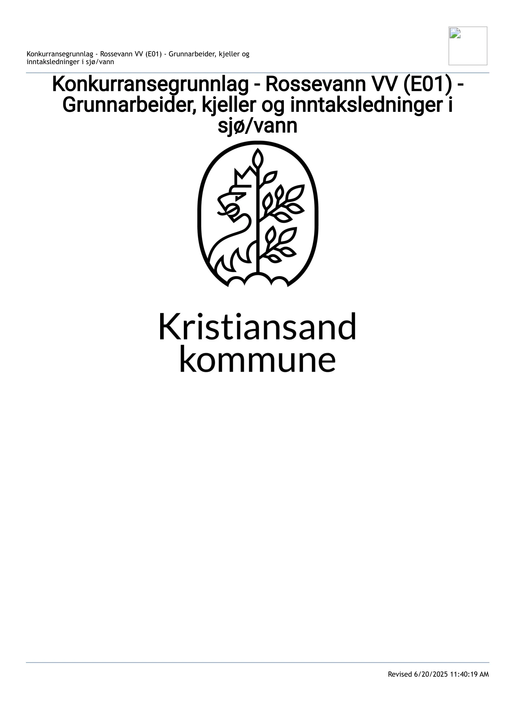 Konkurransebeskrivelse