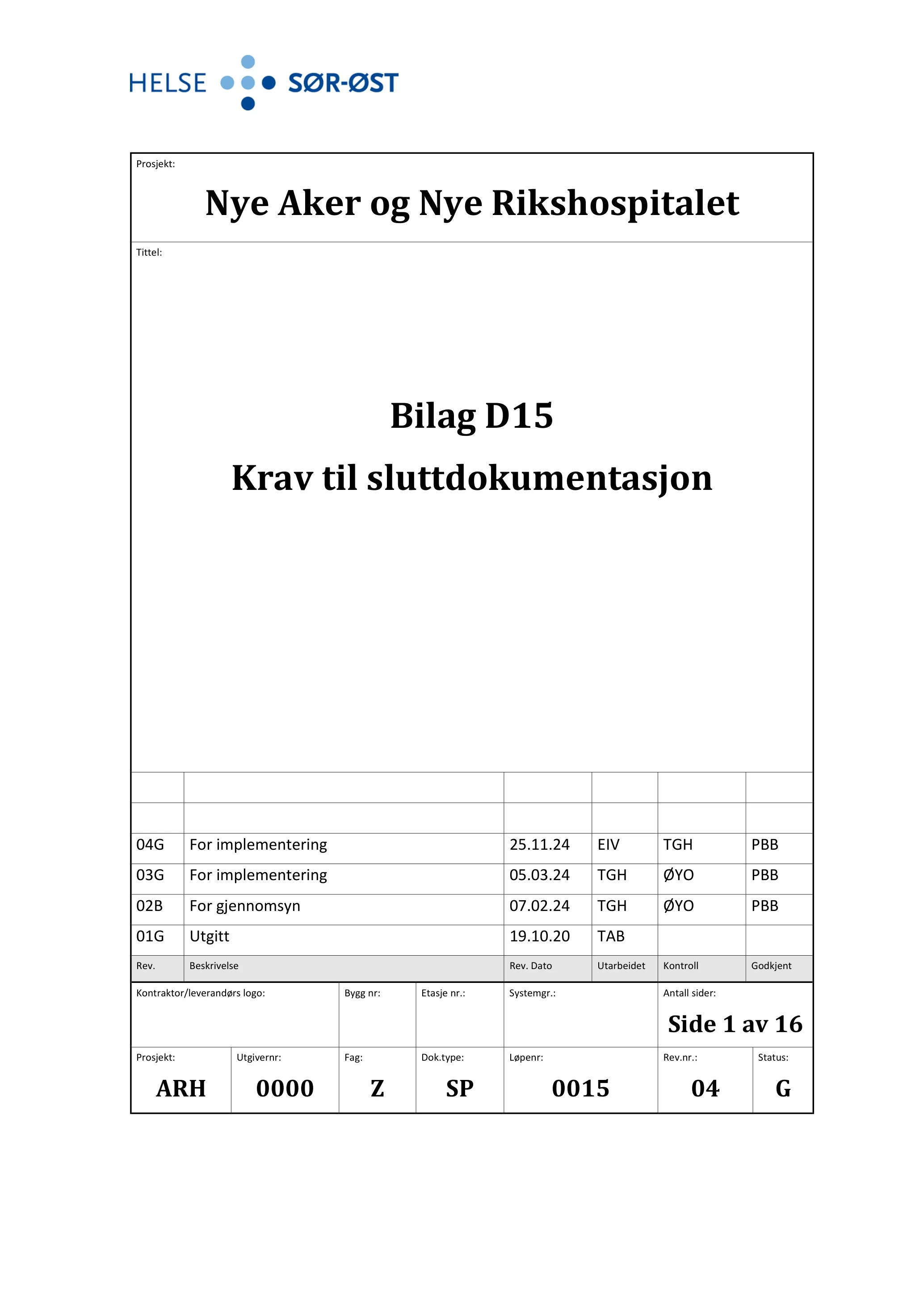 Kravspesifikasjon