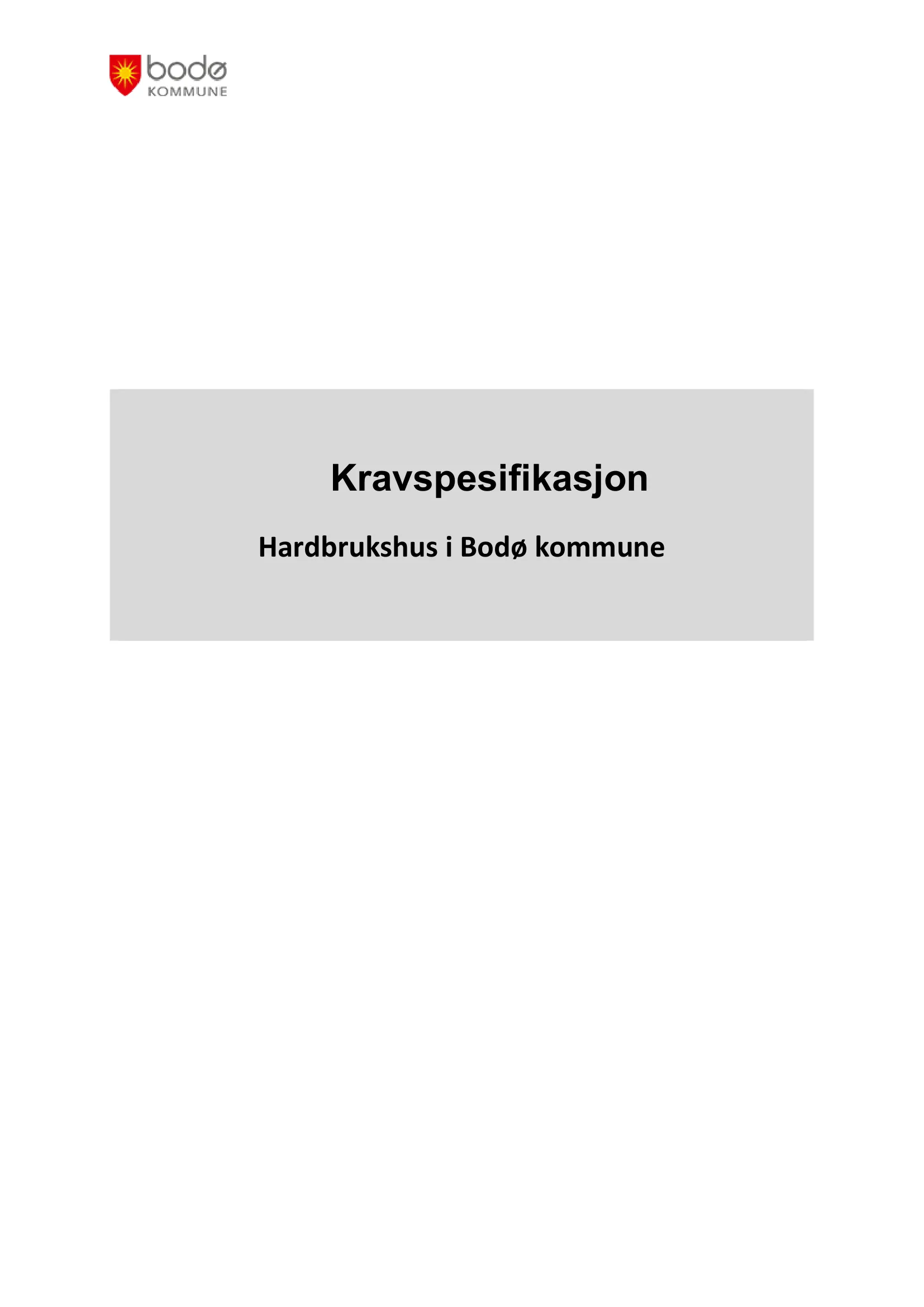 Kravspesifikasjon